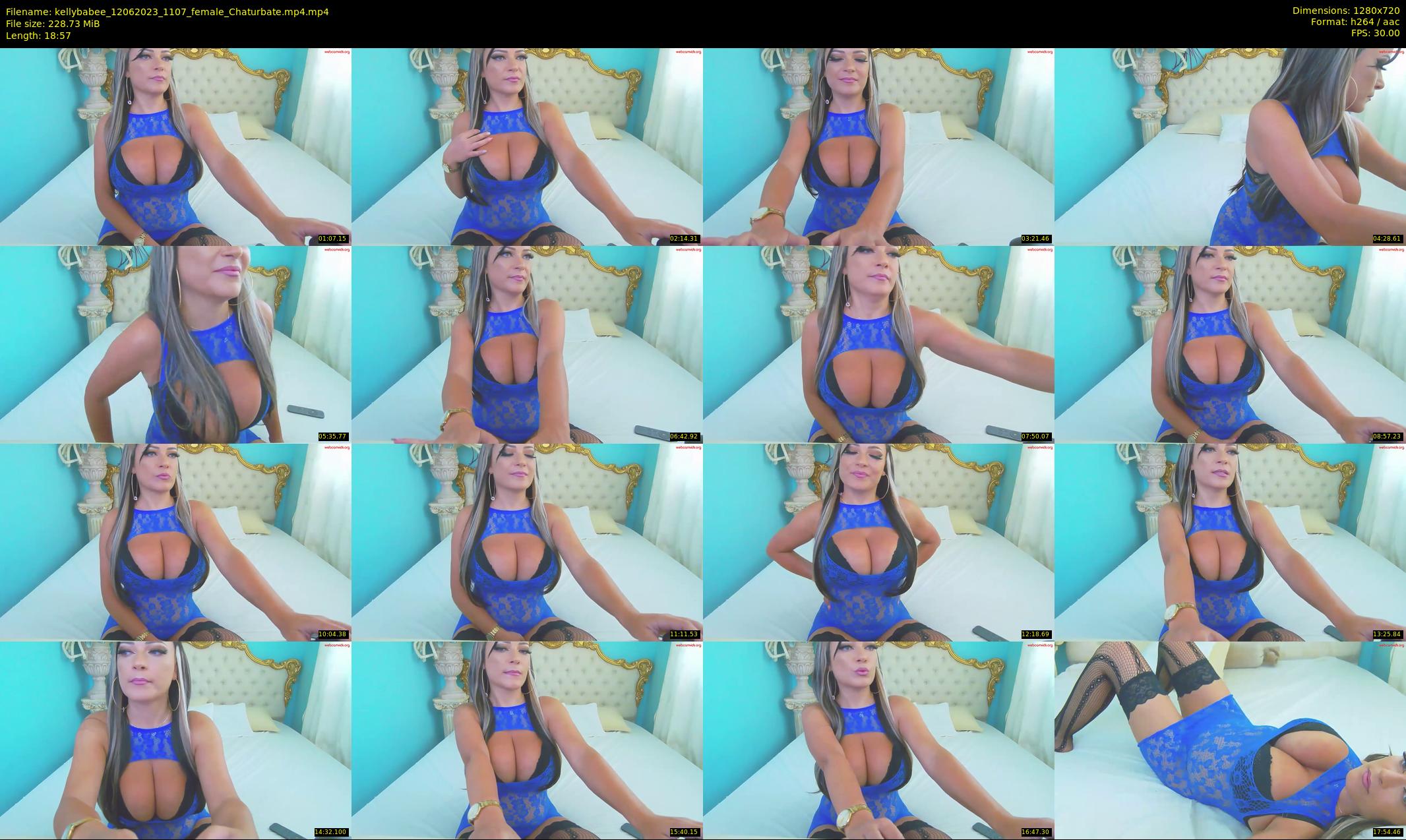 kellybabee — 19 minute Chaturbate female cam show recording, 720p, Jun 12, 2023