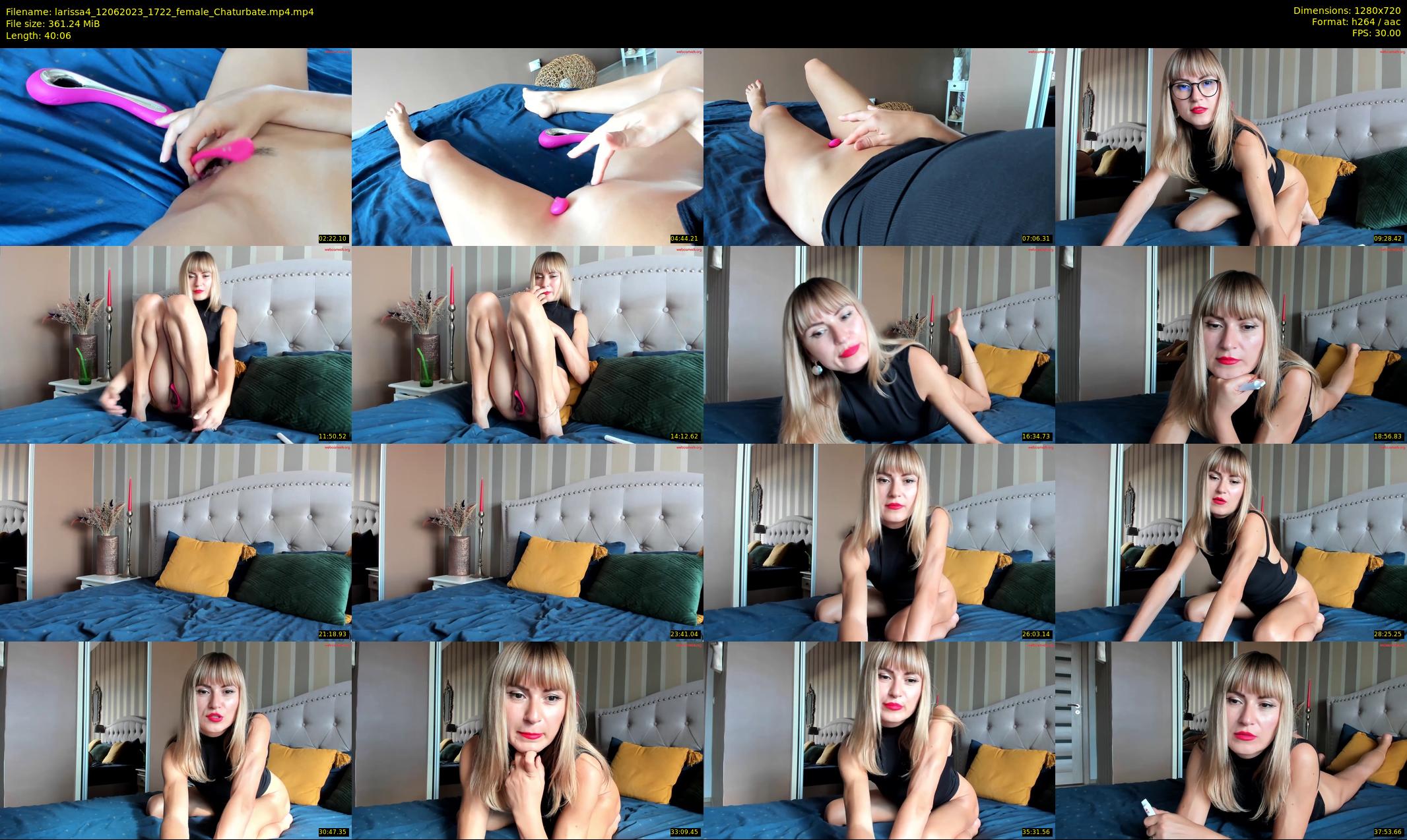 larissa4 — 41 minute Chaturbate female cam show recording, 720p, Jun 12, 2023