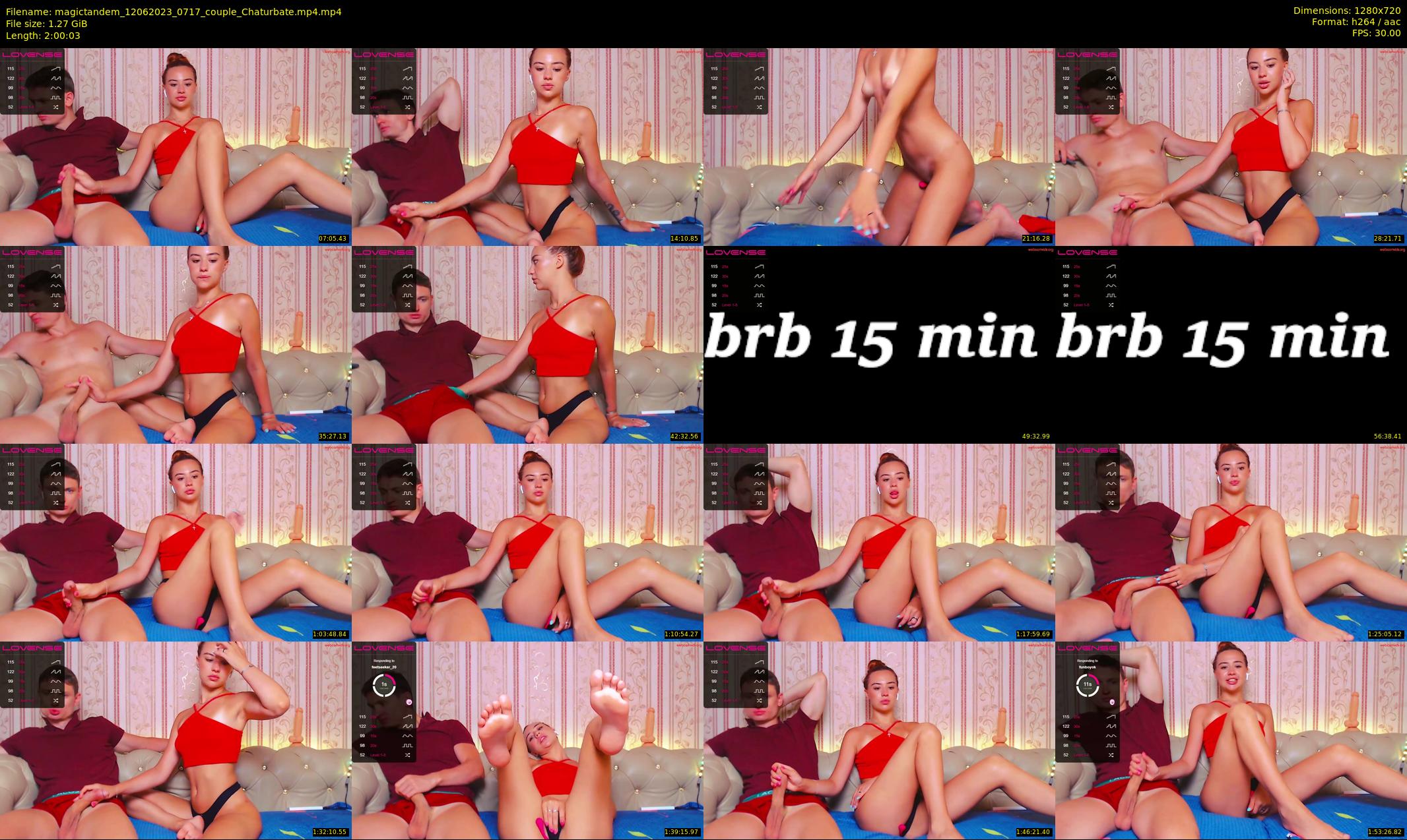 magictandem — 121 minute Chaturbate couple cam show recording, 720p, Jun 12, 2023