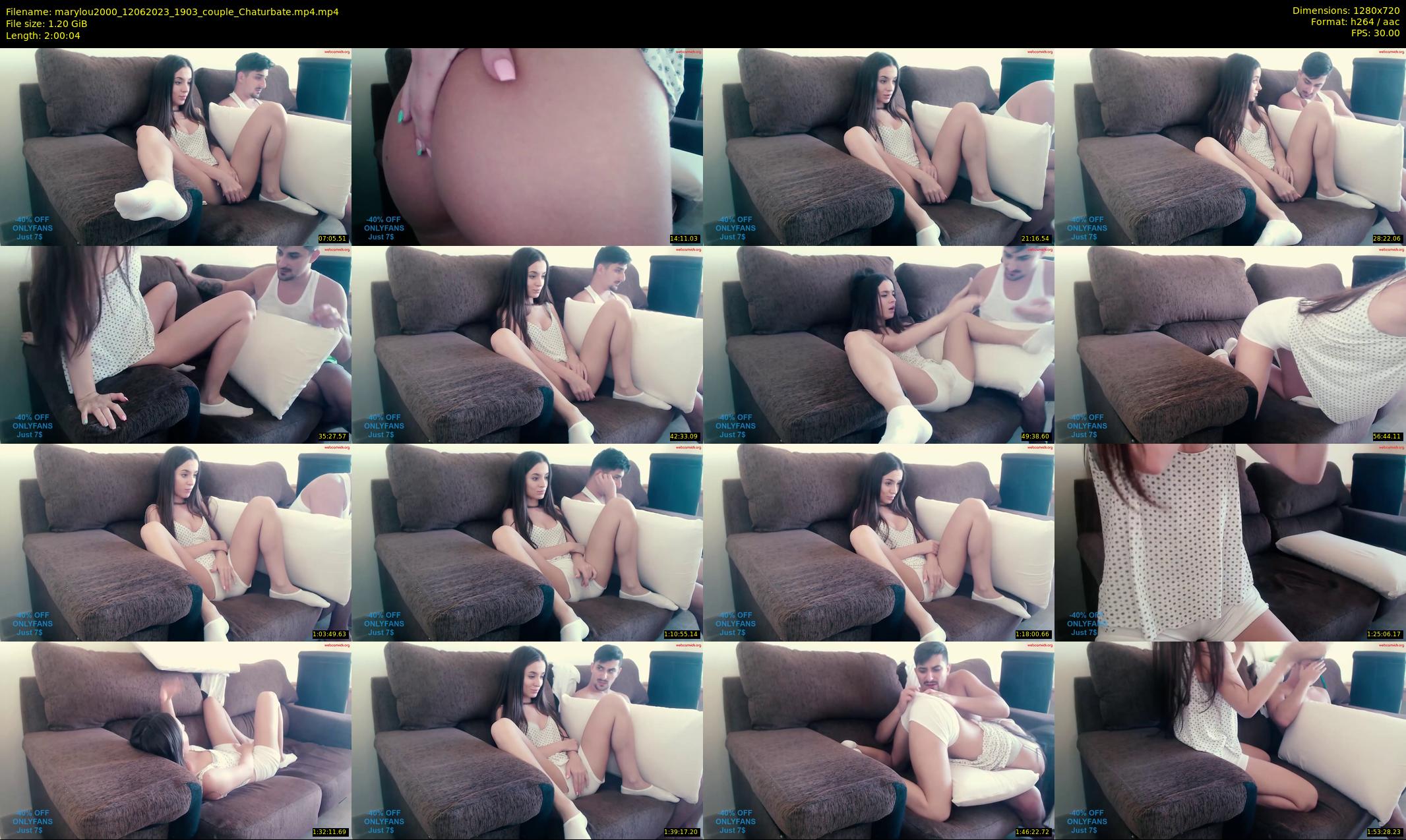 marylou2000 — 121 minute Chaturbate couple cam show recording, 720p, Jun 12, 2023