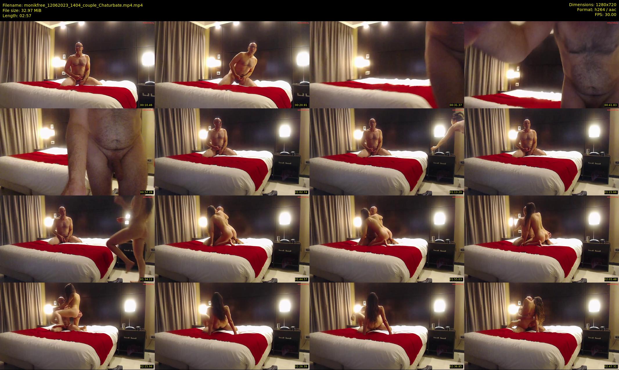 monikfree — 3 minute Chaturbate couple cam show recording, 720p, Jun 12, 2023
