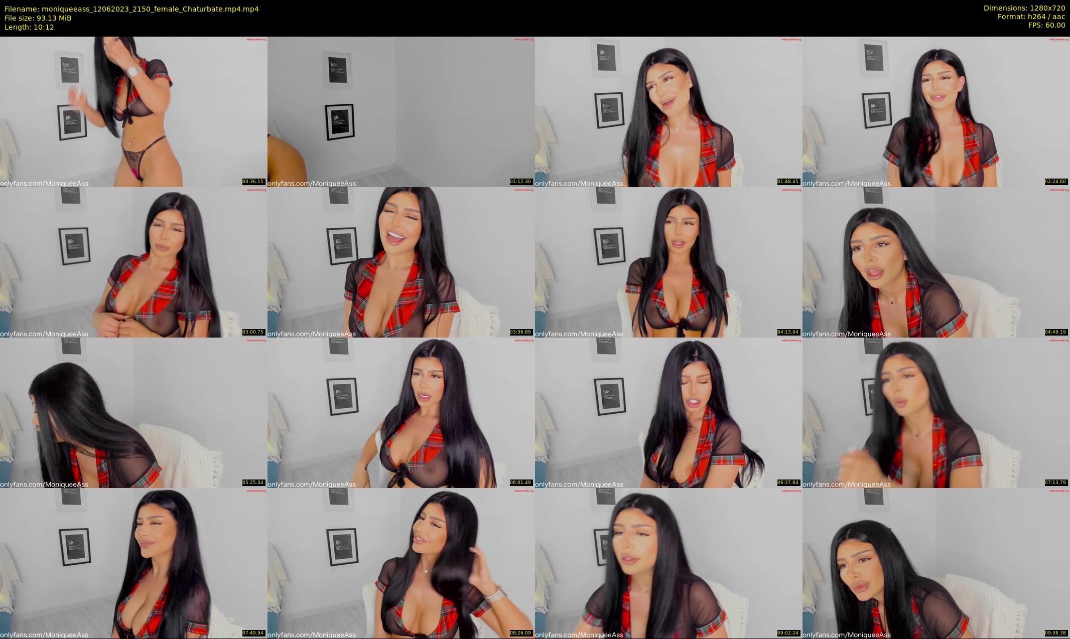 moniqueeass — 11 minute Chaturbate female cam show recording, 720p, Jun 12, 2023