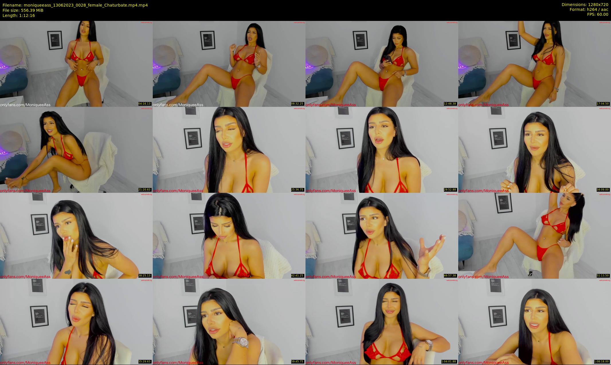 moniqueeass — 73 minute Chaturbate female cam show recording, 720p, Jun 13, 2023