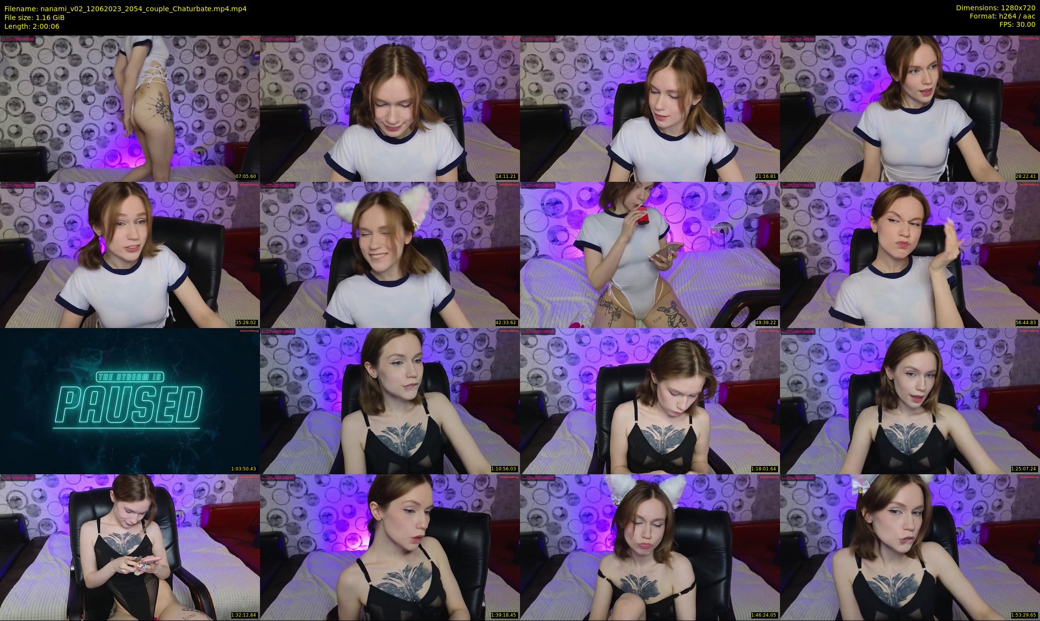 nanami_v02 — 121 minute Chaturbate couple cam show recording, 720p, Jun 12, 2023