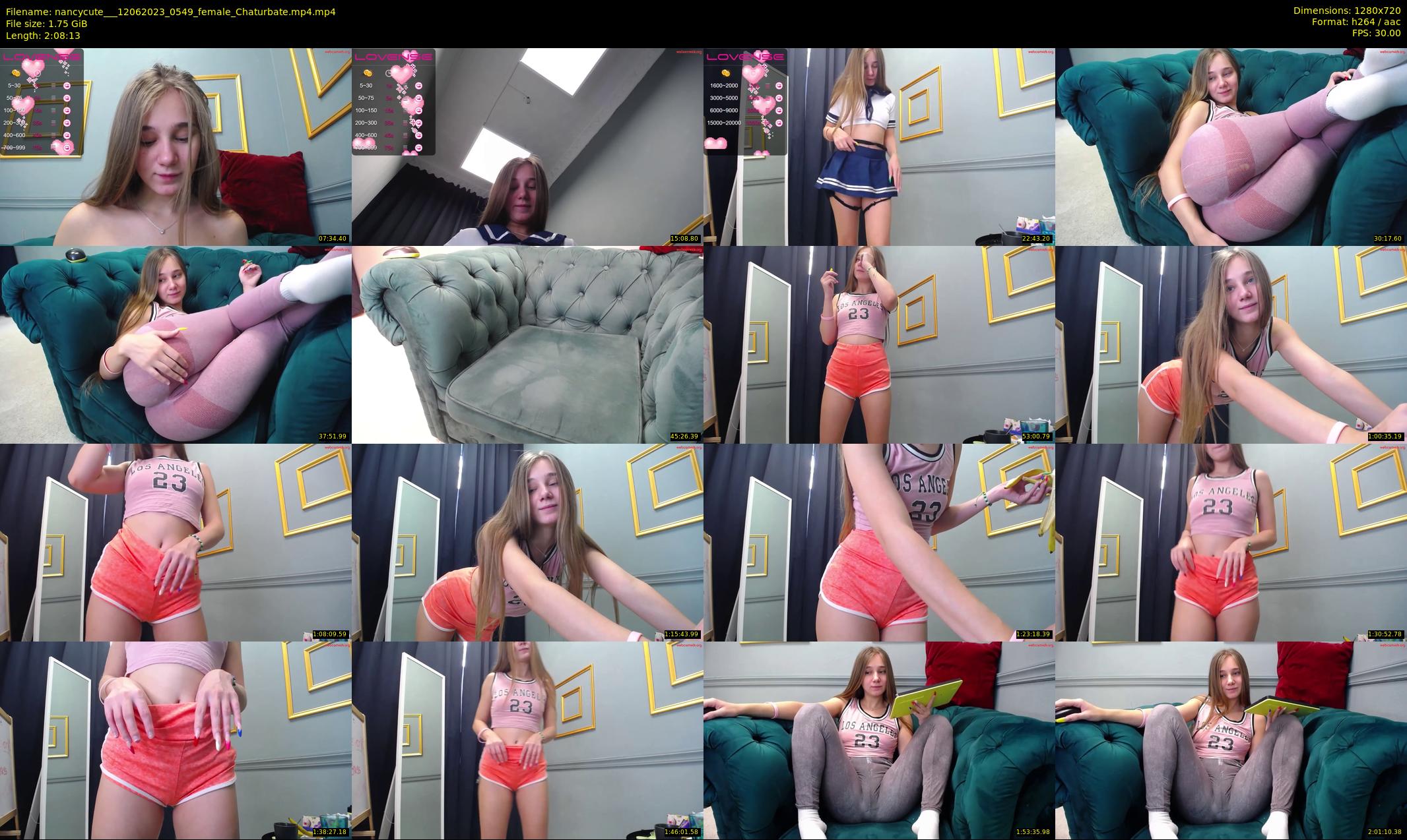 nancycute__ — 129 minute Chaturbate female cam show recording, 720p, Jun 12, 2023