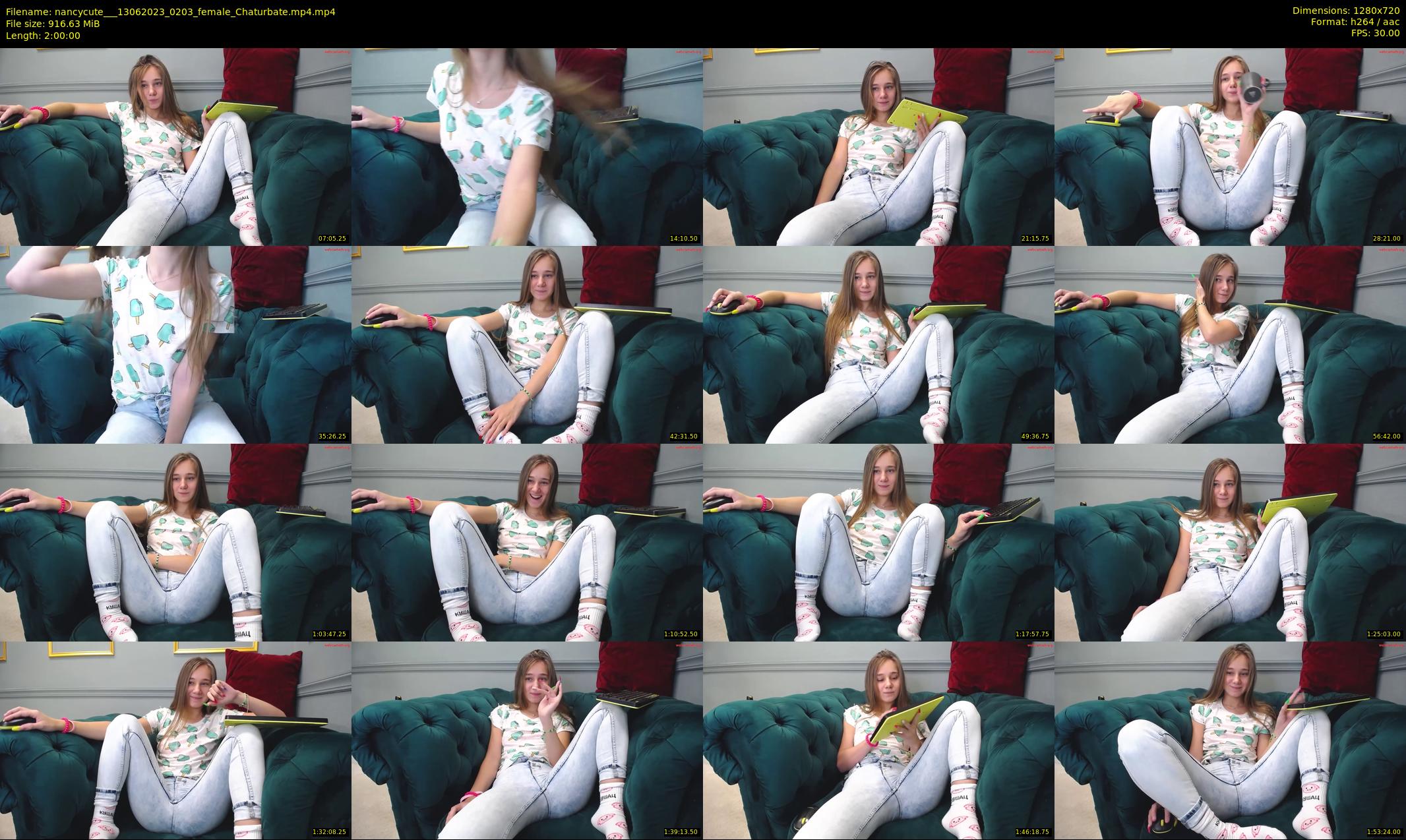 nancycute__ — 120 minute Chaturbate female cam show recording, 720p, Jun 13, 2023