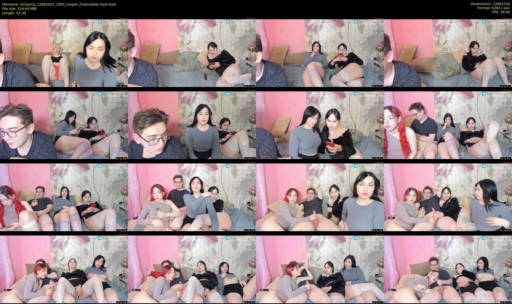 nickanny — 53 minute Chaturbate couple cam show recording, 720p, Jun 12, 2023