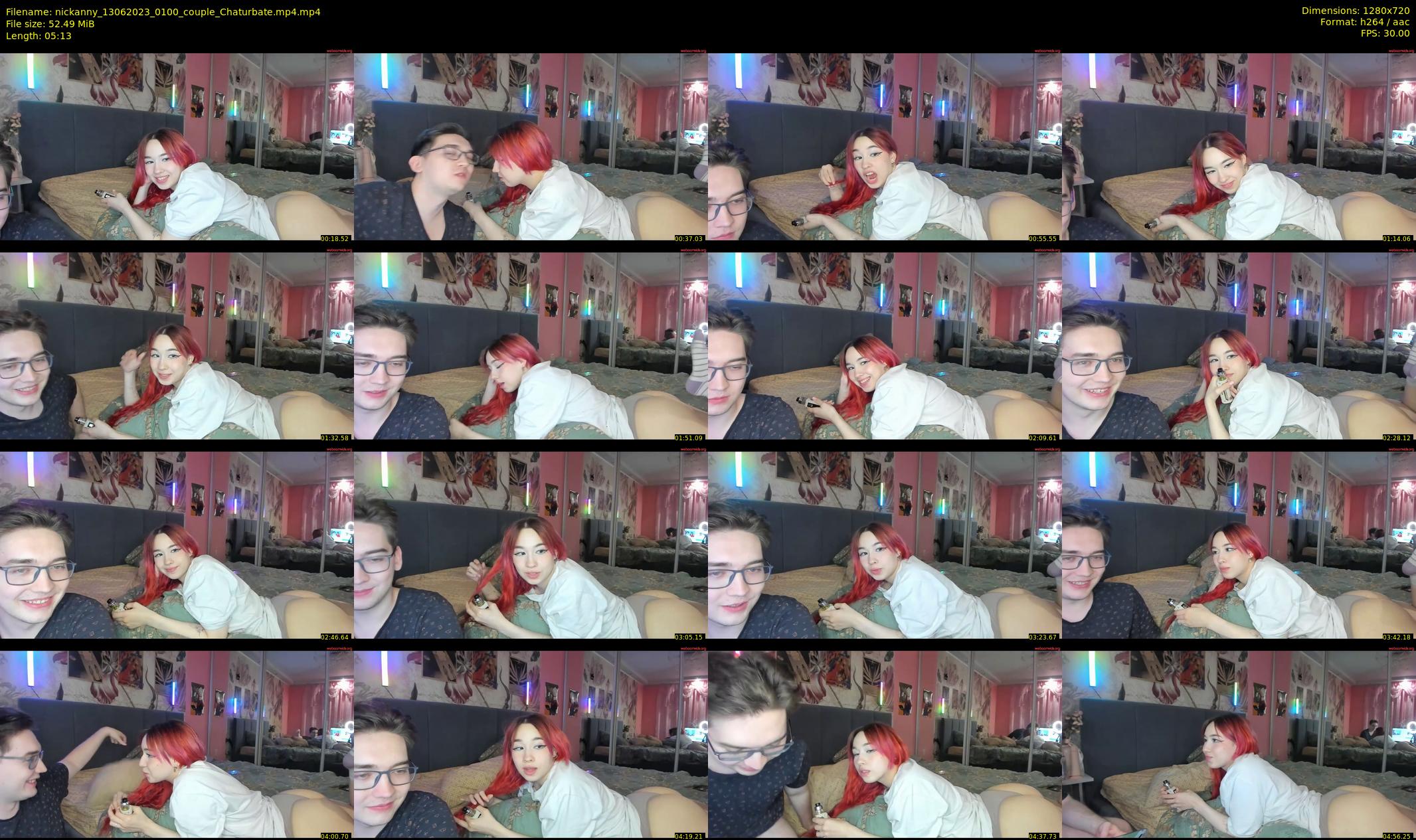 nickanny — 6 minute Chaturbate couple cam show recording, 720p, Jun 13, 2023