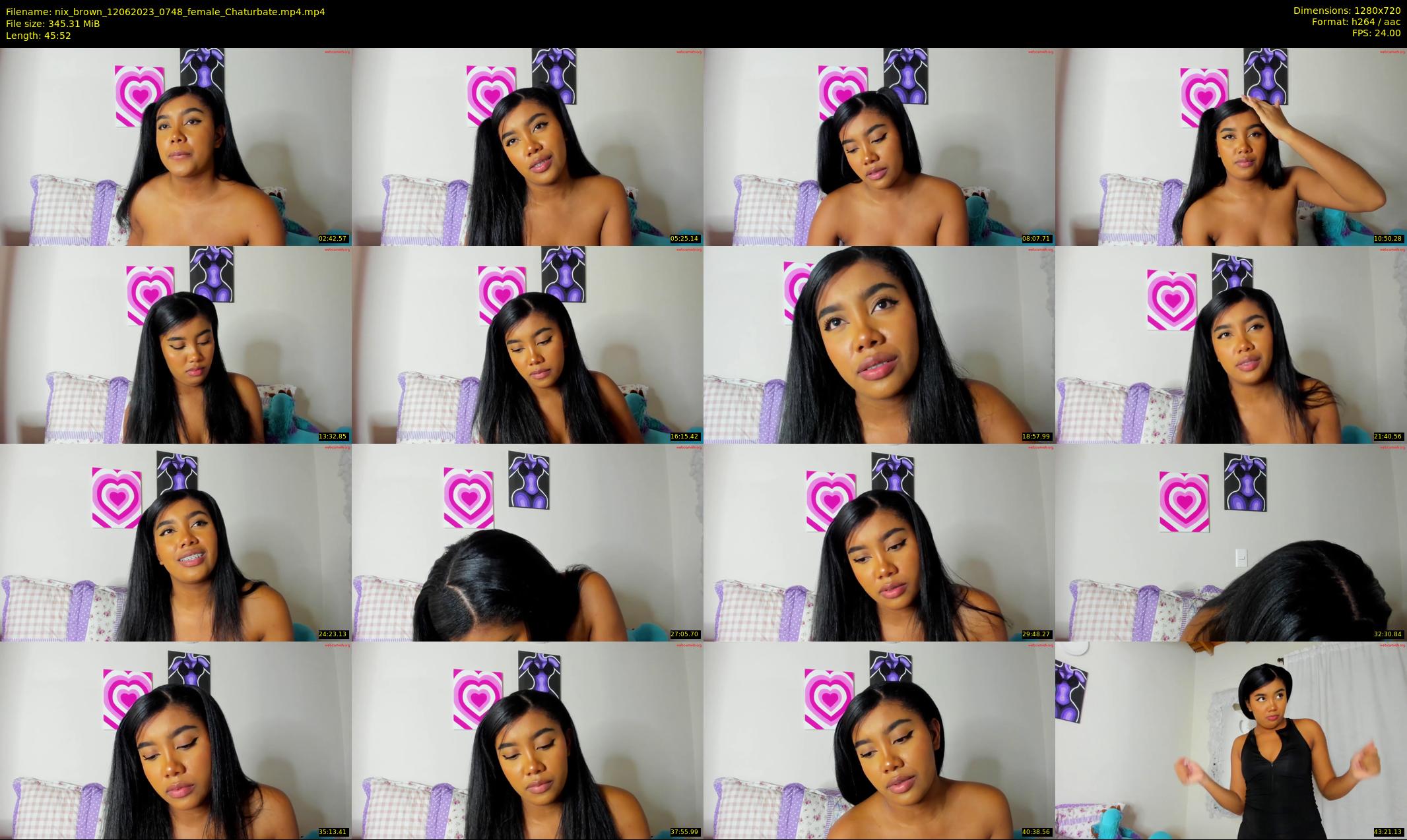 nix_brown — 46 minute Chaturbate female cam show recording, 720p, Jun 12, 2023