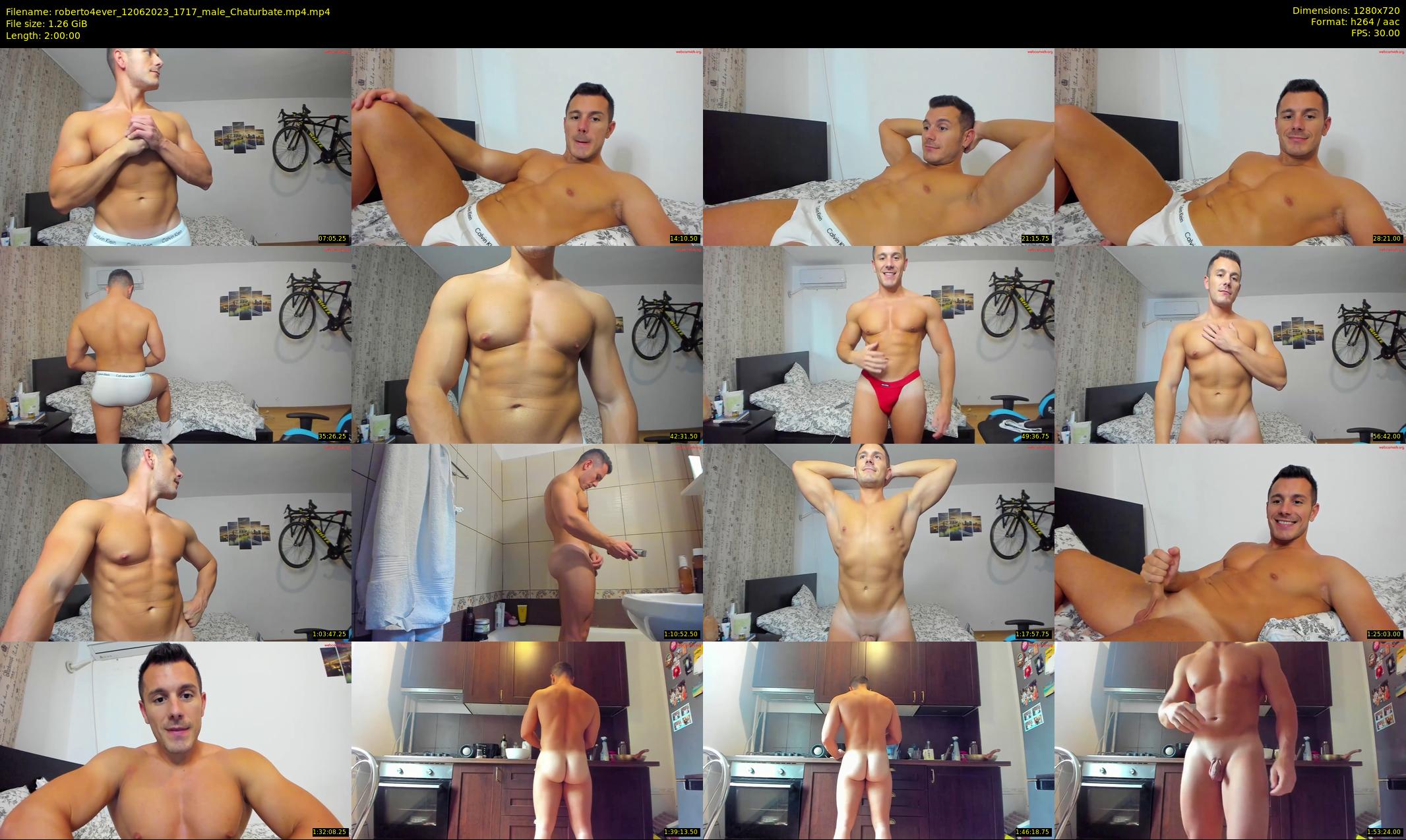roberto4ever — 120 minute Chaturbate male cam show recording, 720p, Jun 12, 2023