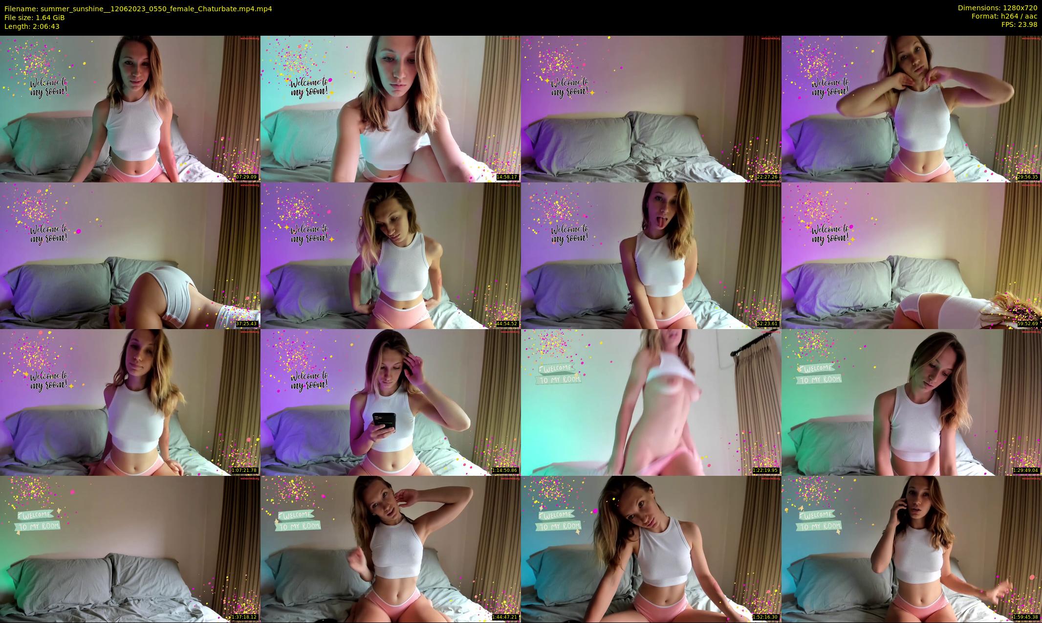 summer_sunshine_ — 127 minute Chaturbate female cam show recording, 720p, Jun 12, 2023