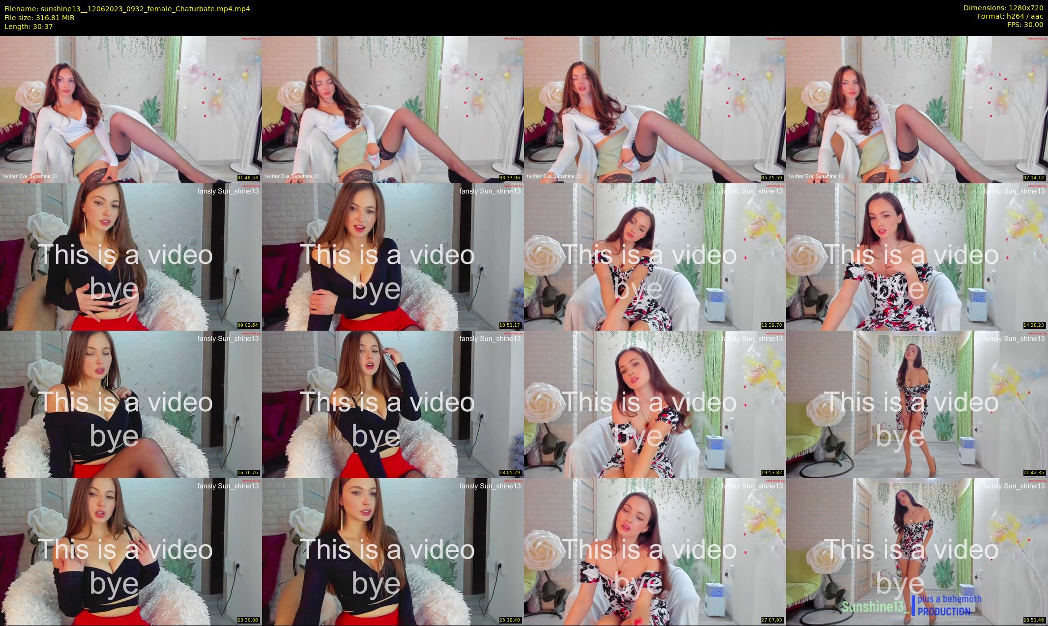 sunshine13_ — 31 minute Chaturbate female cam show recording, 720p, Jun 12, 2023