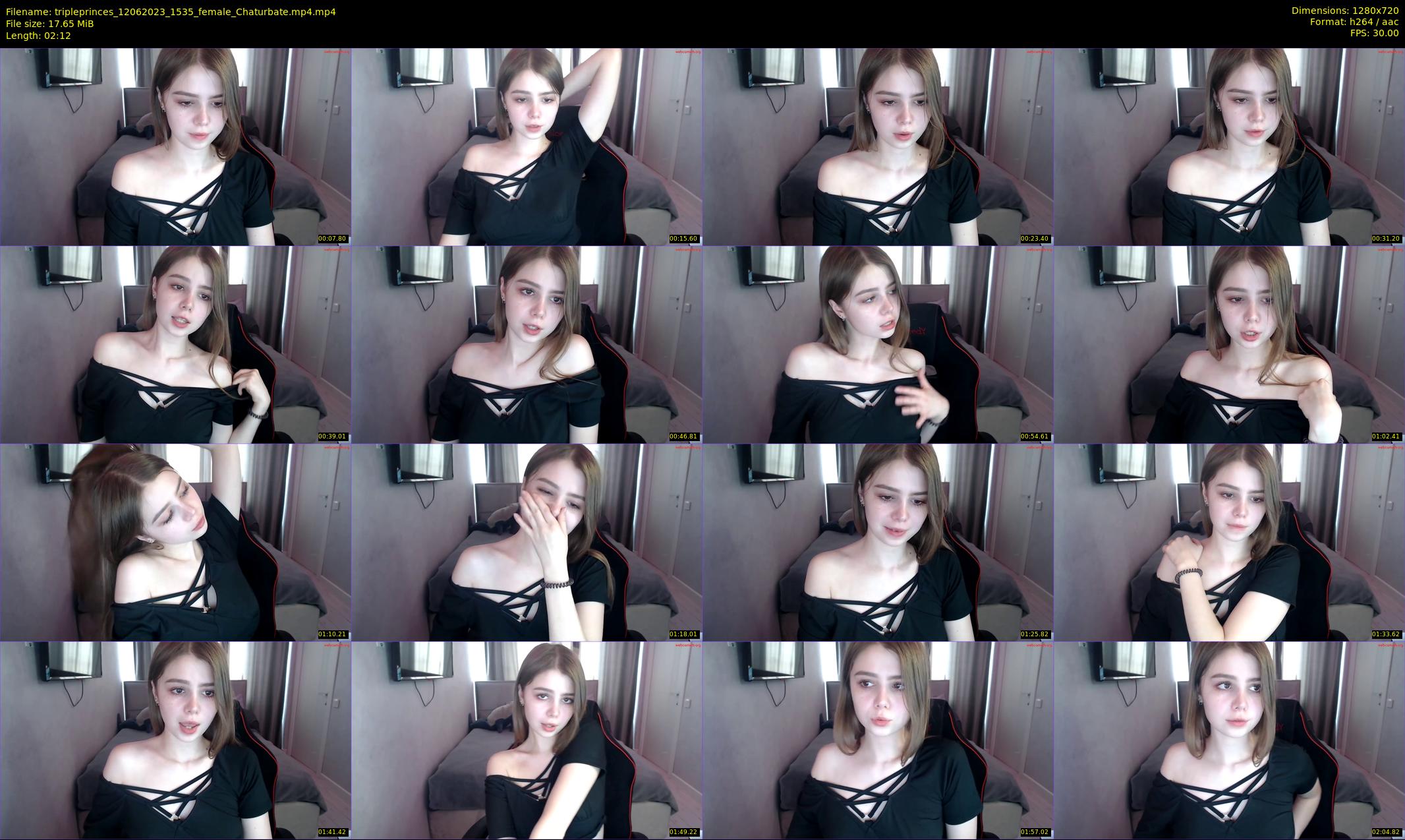 tripleprinces — 3 minute Chaturbate female cam show recording, 720p, Jun 12, 2023