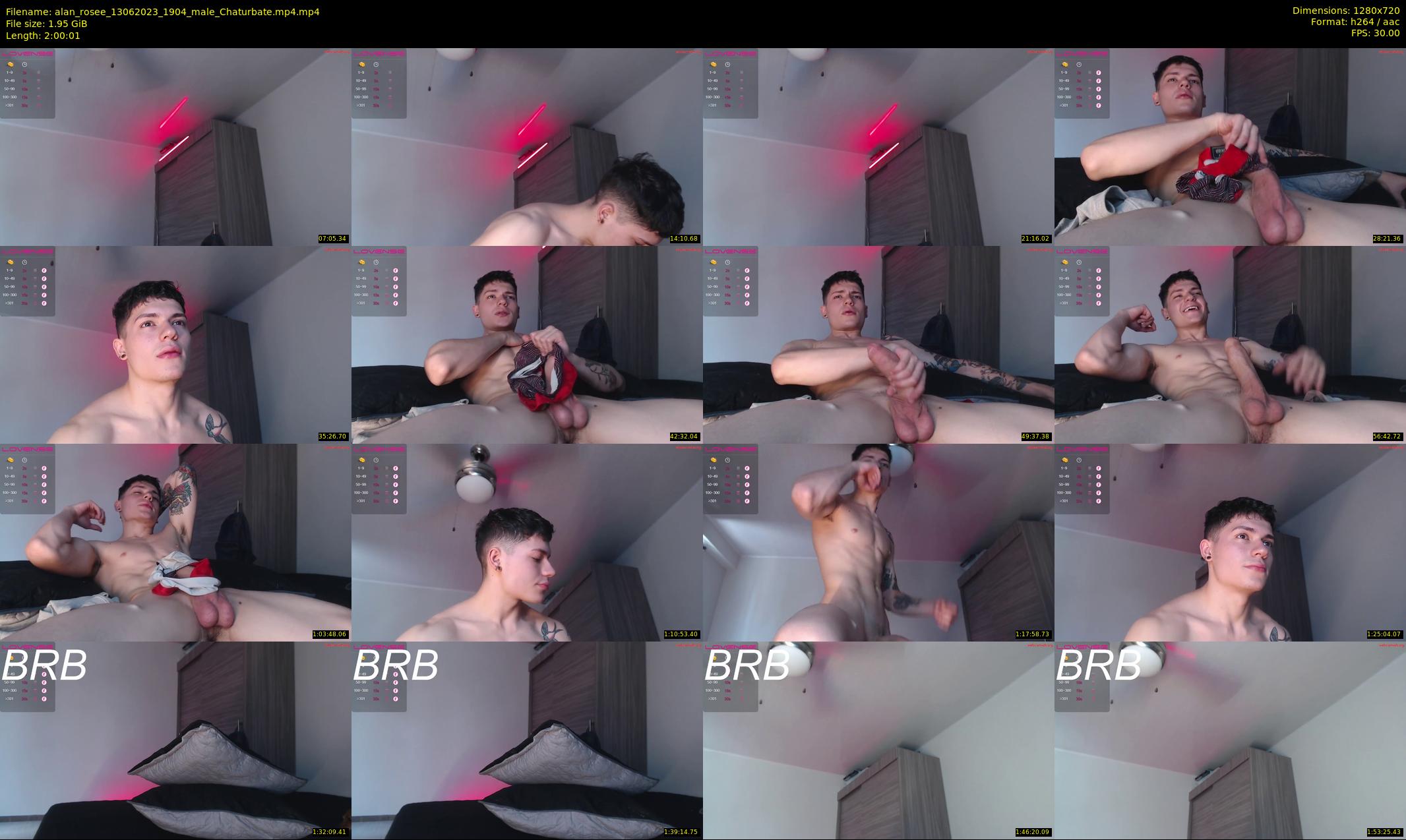 alan_rosee — 121 minute Chaturbate male cam show recording, 720p, Jun 13, 2023