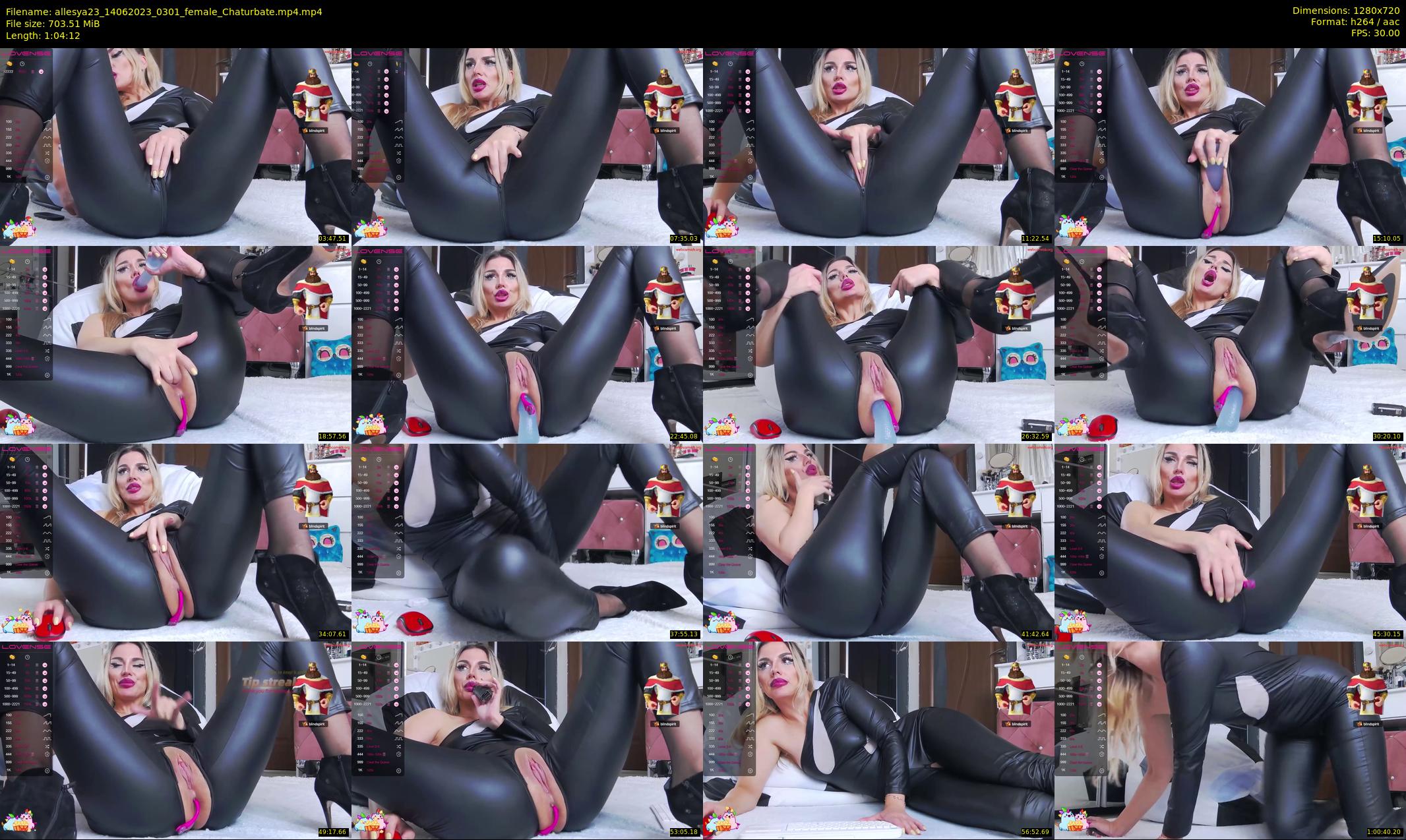allesya23 — 65 minute Chaturbate female cam show recording, 720p, Jun 14, 2023