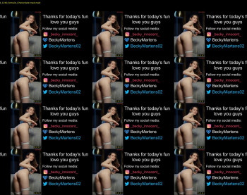 beckymartens — 32 minute Chaturbate female cam show recording, 720p, Jun 13, 2023