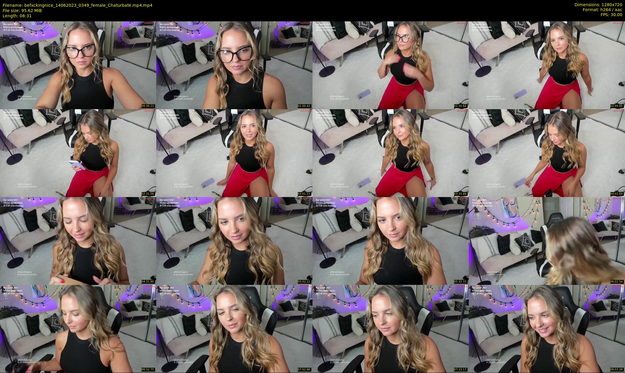 befxckingnice — 9 minute Chaturbate female cam show recording, 720p, Jun 14, 2023
