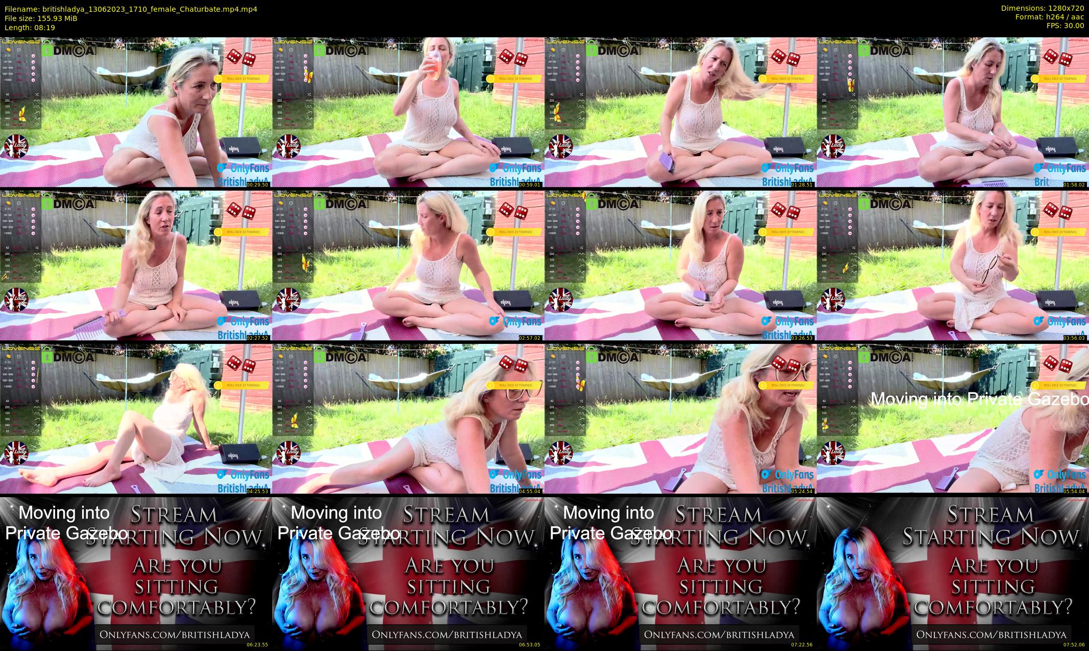 britishladya — 9 minute Chaturbate female cam show recording, 720p, Jun 13, 2023