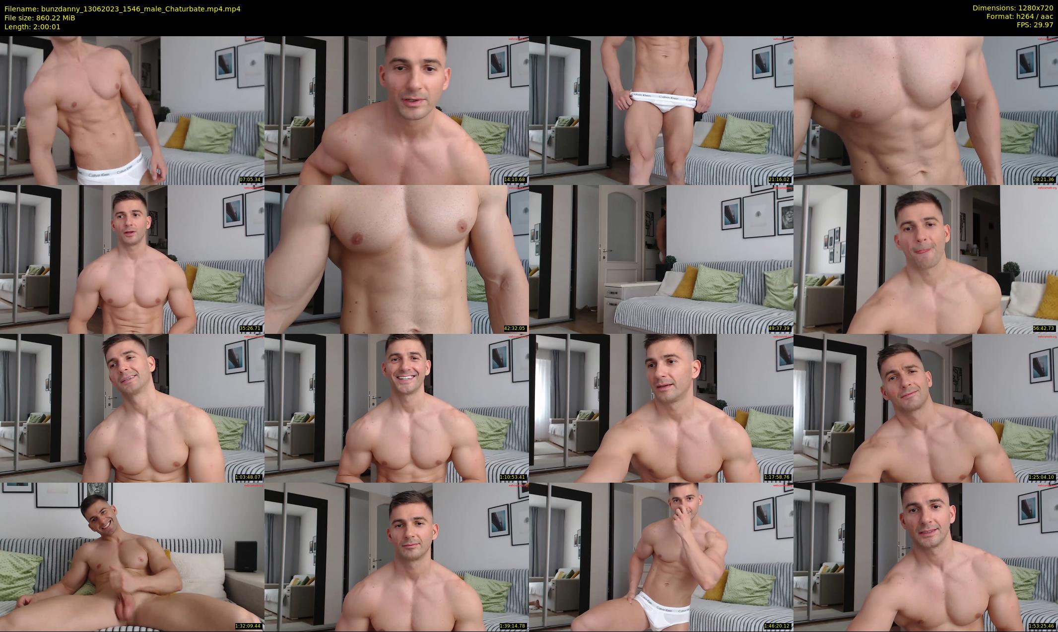 bunzdanny — 121 minute Chaturbate male cam show recording, 720p, Jun 13, 2023