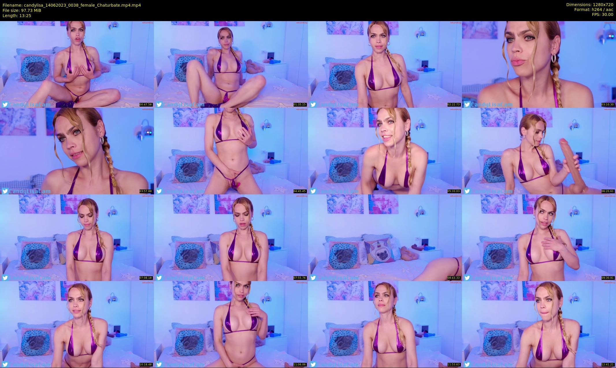 candylisa — 14 minute Chaturbate female cam show recording, 720p, Jun 14, 2023