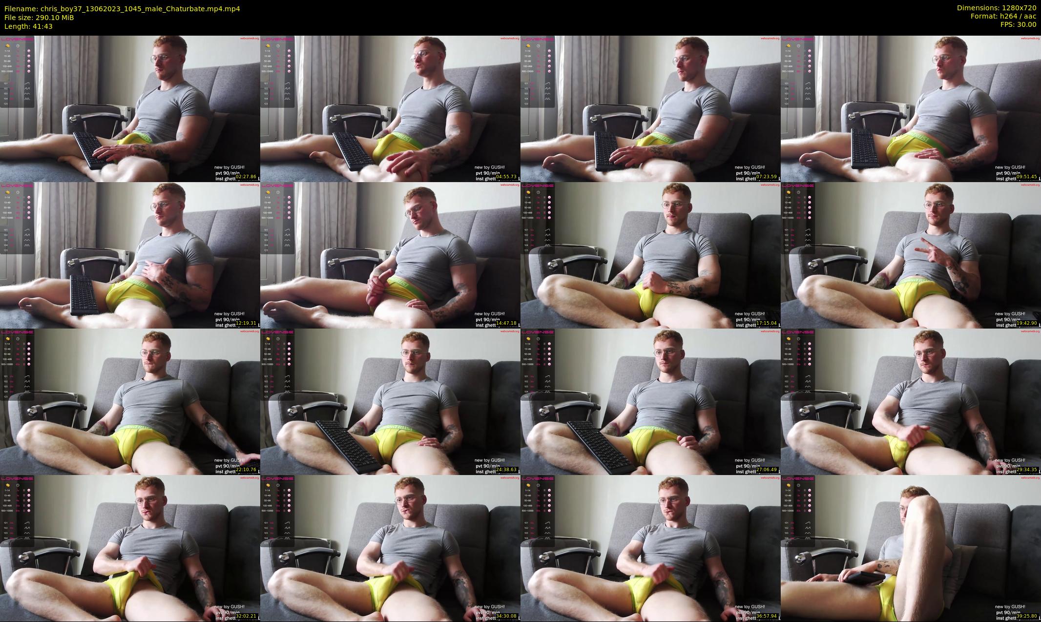chris_boy37 — 42 minute Chaturbate male cam show recording, 720p, Jun 13, 2023