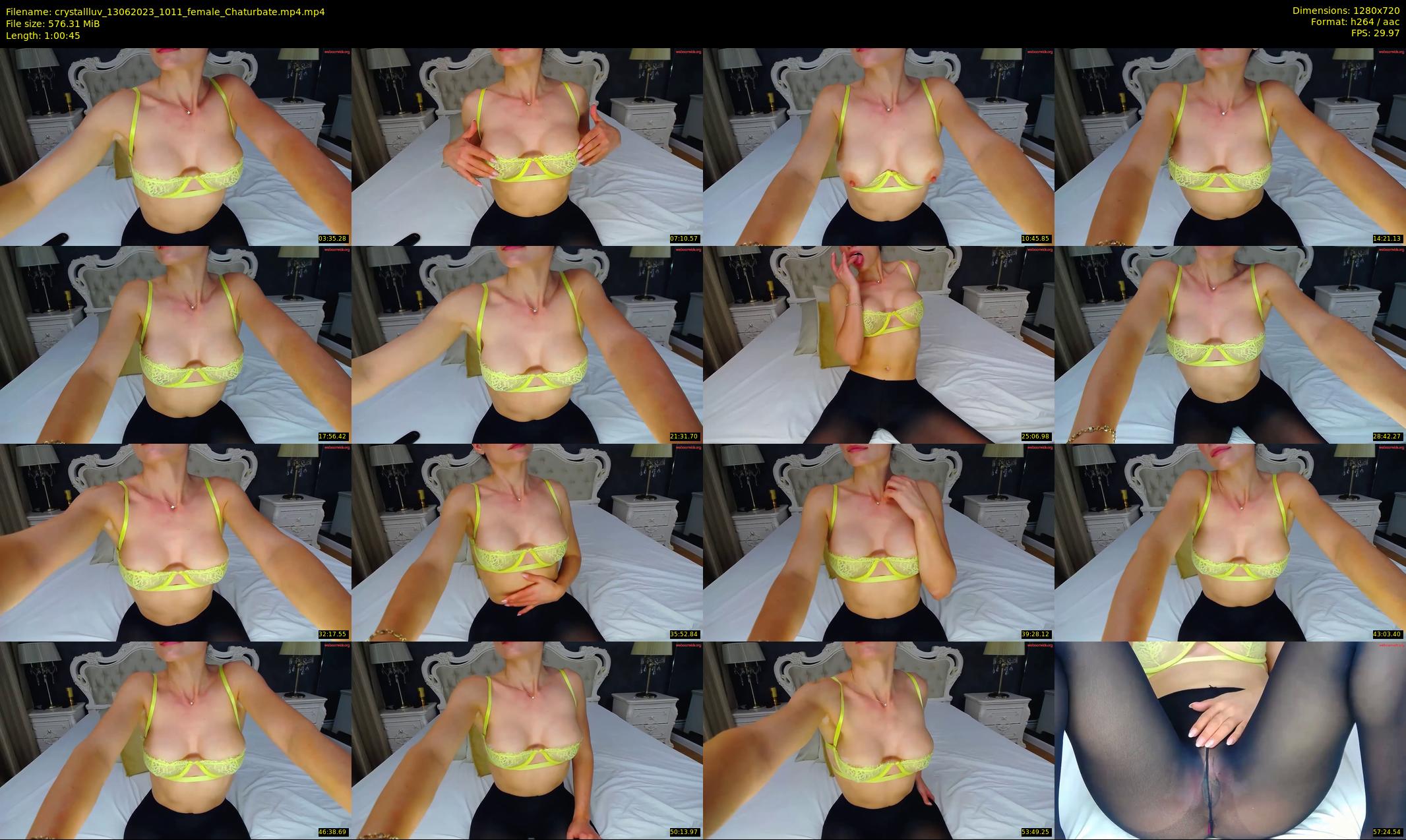 crystallluv — 61 minute Chaturbate female cam show recording, 720p, Jun 13, 2023