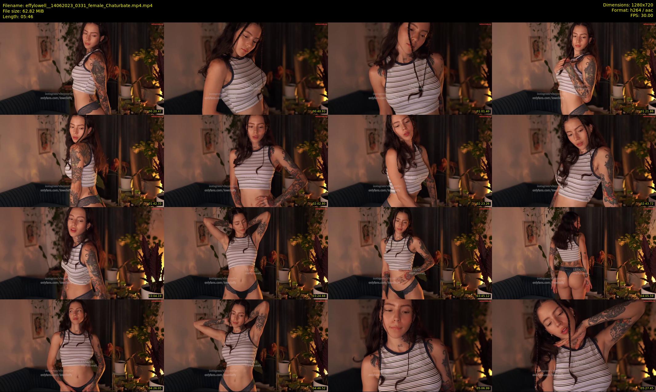 effylowell_ — 6 minute Chaturbate female cam show recording, 720p, Jun 14, 2023