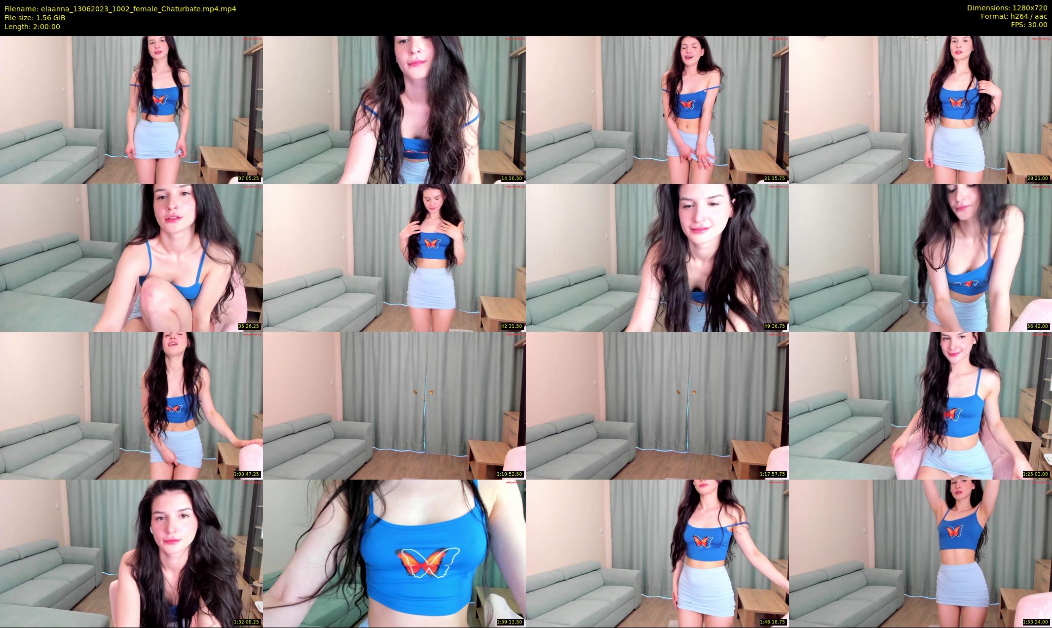 elaanna — 120 minute Chaturbate female cam show recording, 720p, Jun 13, 2023