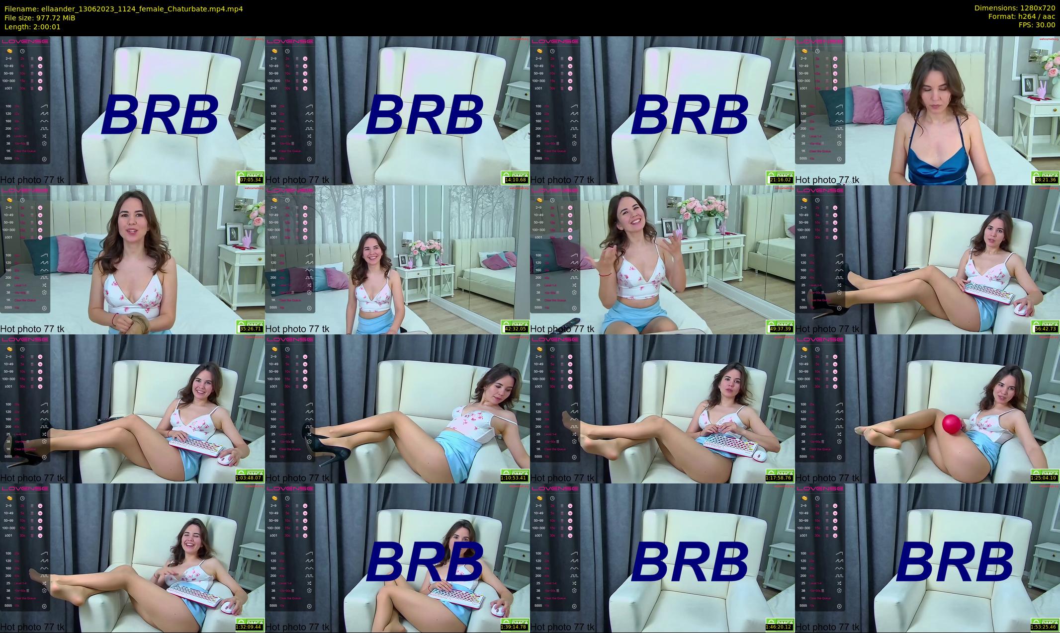 ellaander — 121 minute Chaturbate female cam show recording, 720p, Jun 13, 2023