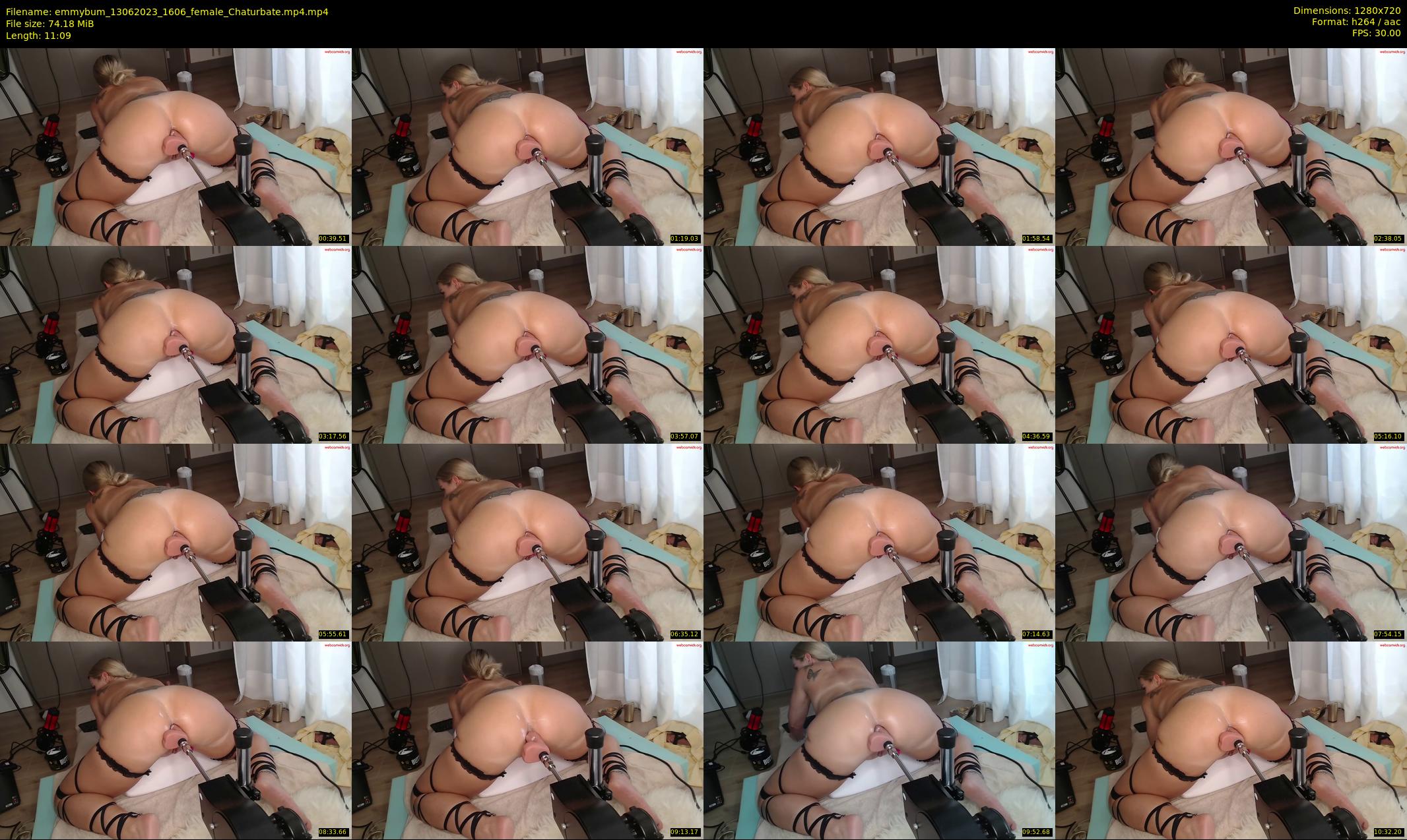 emmybum — 12 minute Chaturbate female cam show recording, 720p, Jun 13, 2023