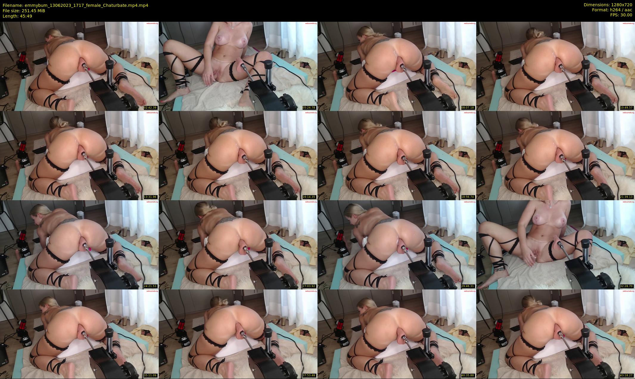 emmybum — 46 minute Chaturbate female cam show recording, 720p, Jun 13, 2023