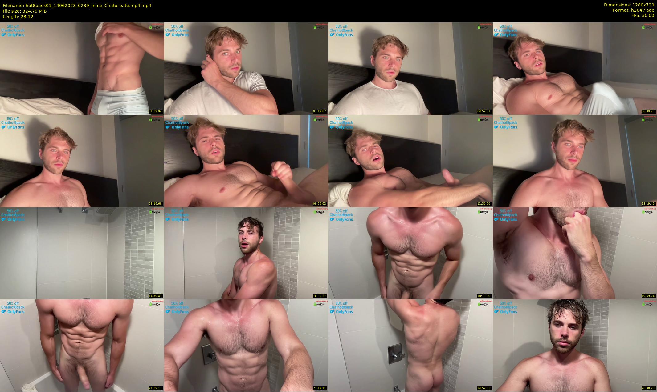 hot8pack01 — 29 minute Chaturbate male cam show recording, 720p, Jun 14, 2023