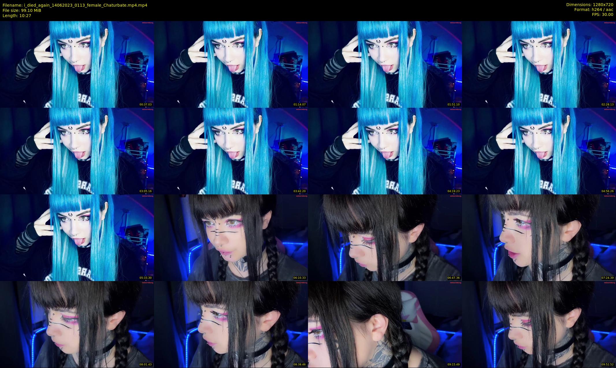 i_died_again — 11 minute Chaturbate female cam show recording, 720p, Jun 14, 2023