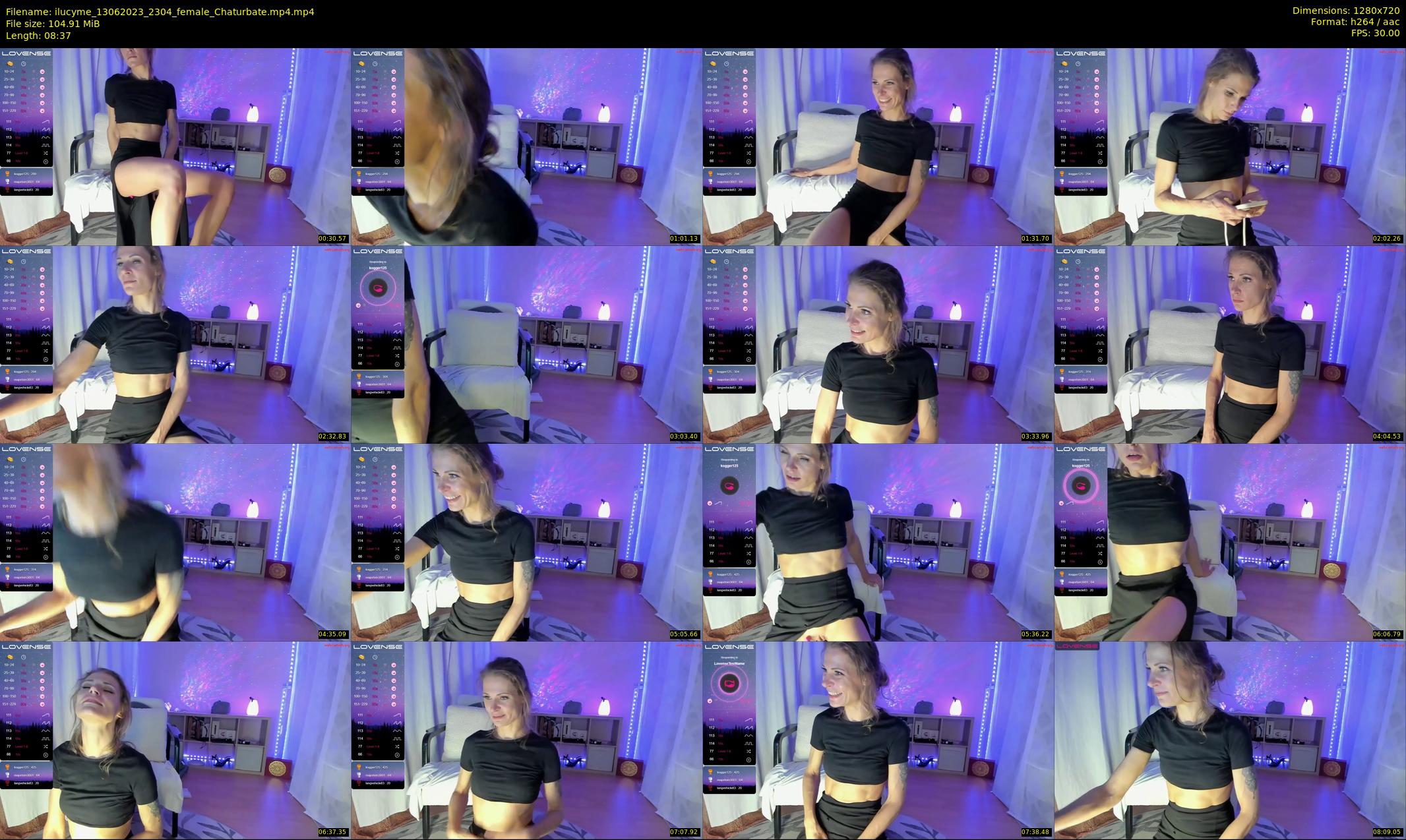 ilucyme — 9 minute Chaturbate female cam show recording, 720p, Jun 13, 2023