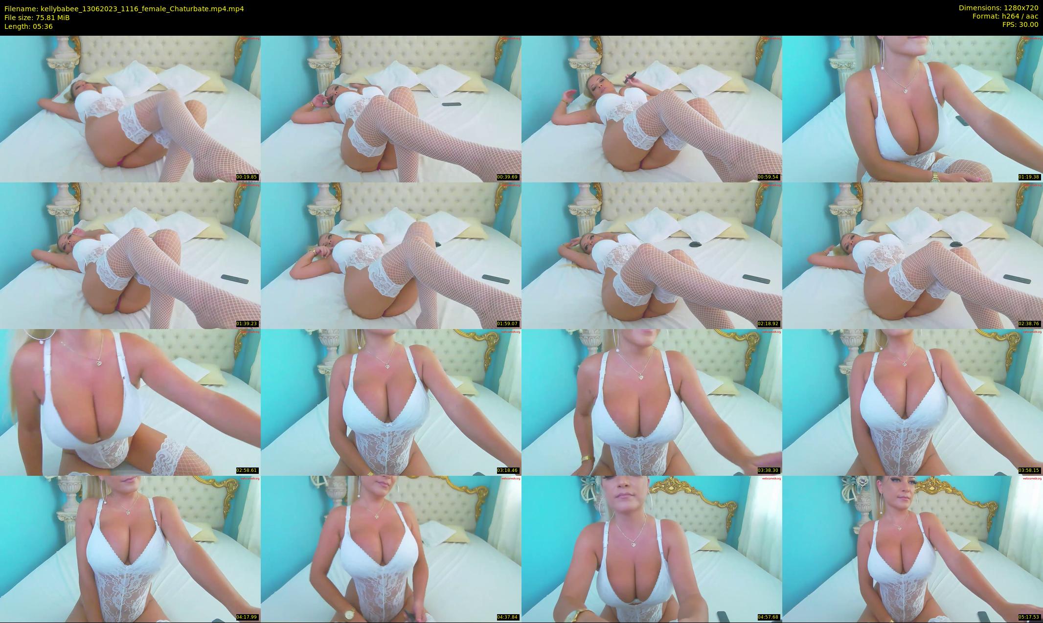 kellybabee — 6 minute Chaturbate female cam show recording, 720p, Jun 13, 2023