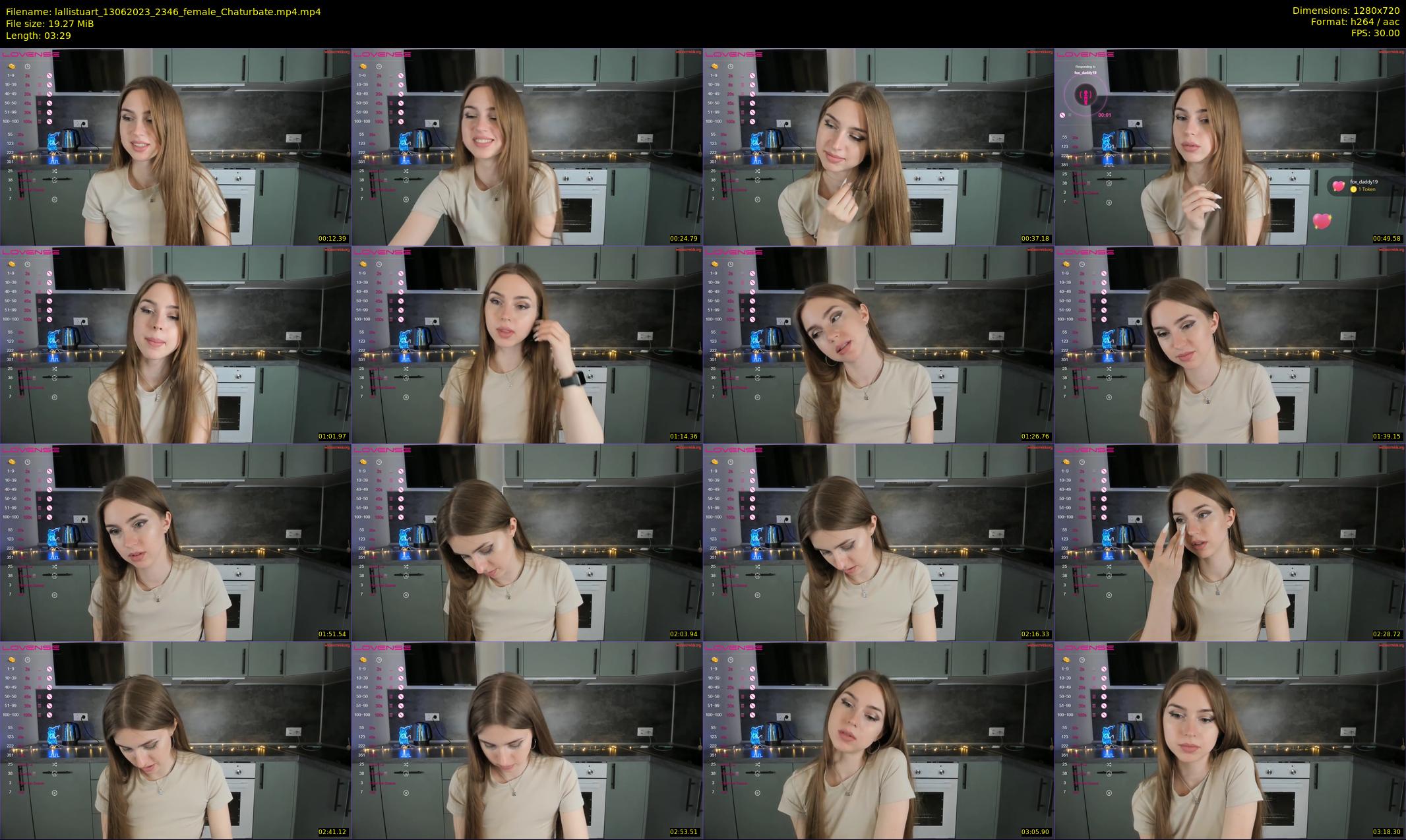 lallistuart — 4 minute Chaturbate female cam show recording, 720p, Jun 13, 2023