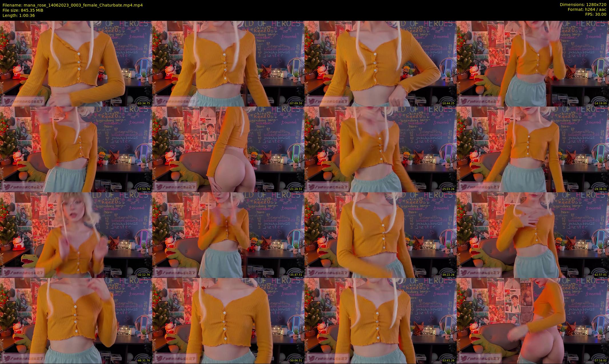 mana_rose — 61 minute Chaturbate female cam show recording, 720p, Jun 14, 2023