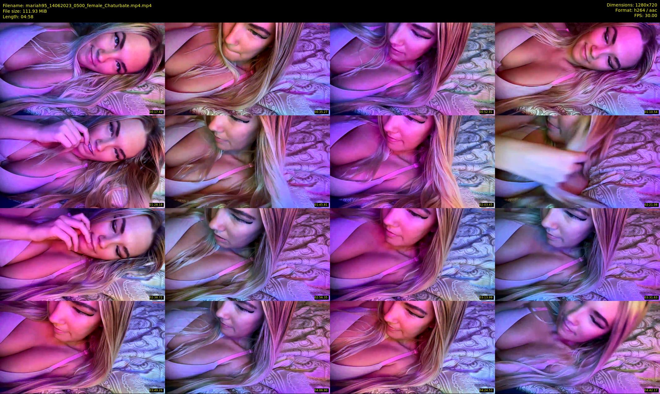 mariah95 — 5 minute Chaturbate female cam show recording, 720p, Jun 14, 2023