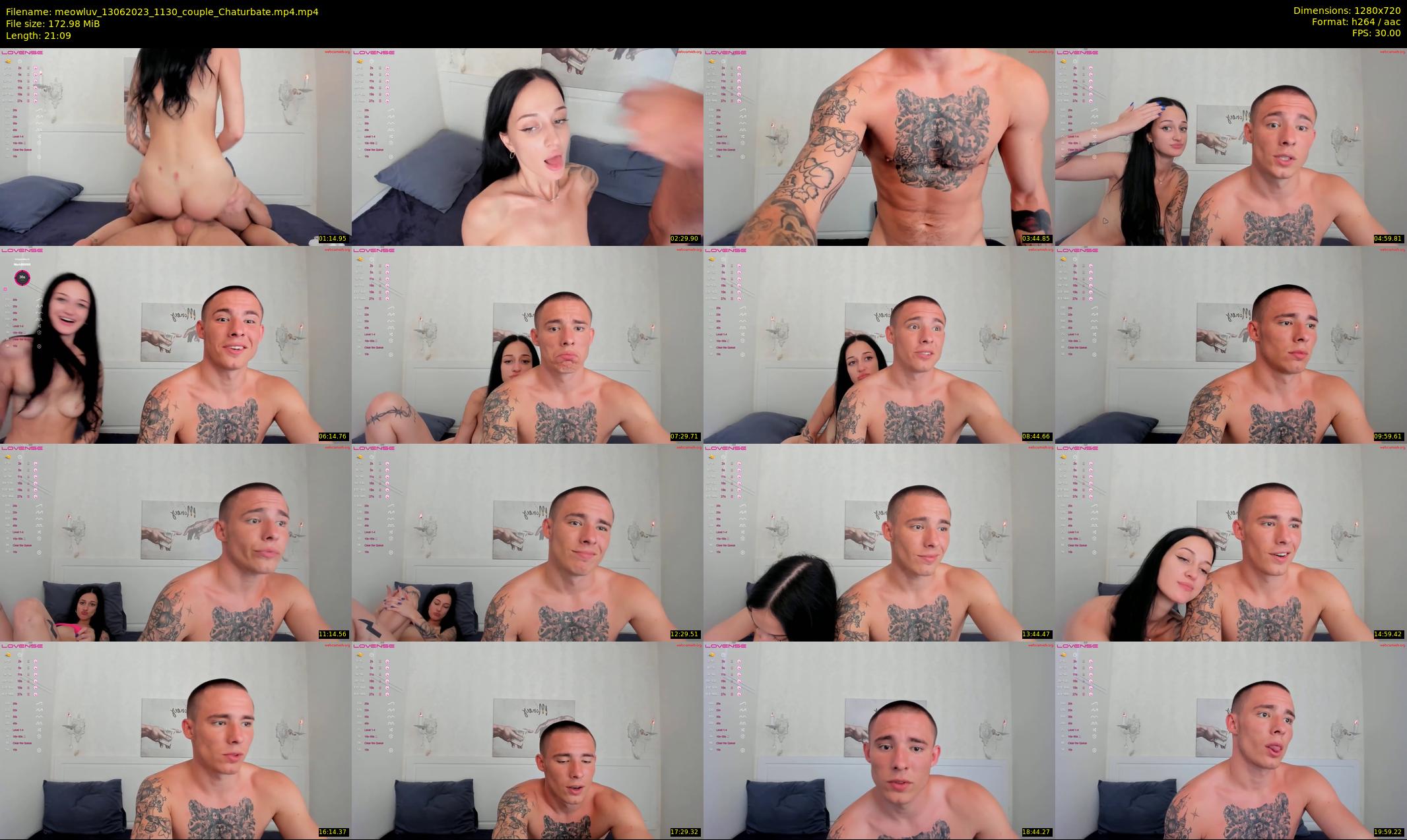 meowluv — 22 minute Chaturbate couple cam show recording, 720p, Jun 13, 2023