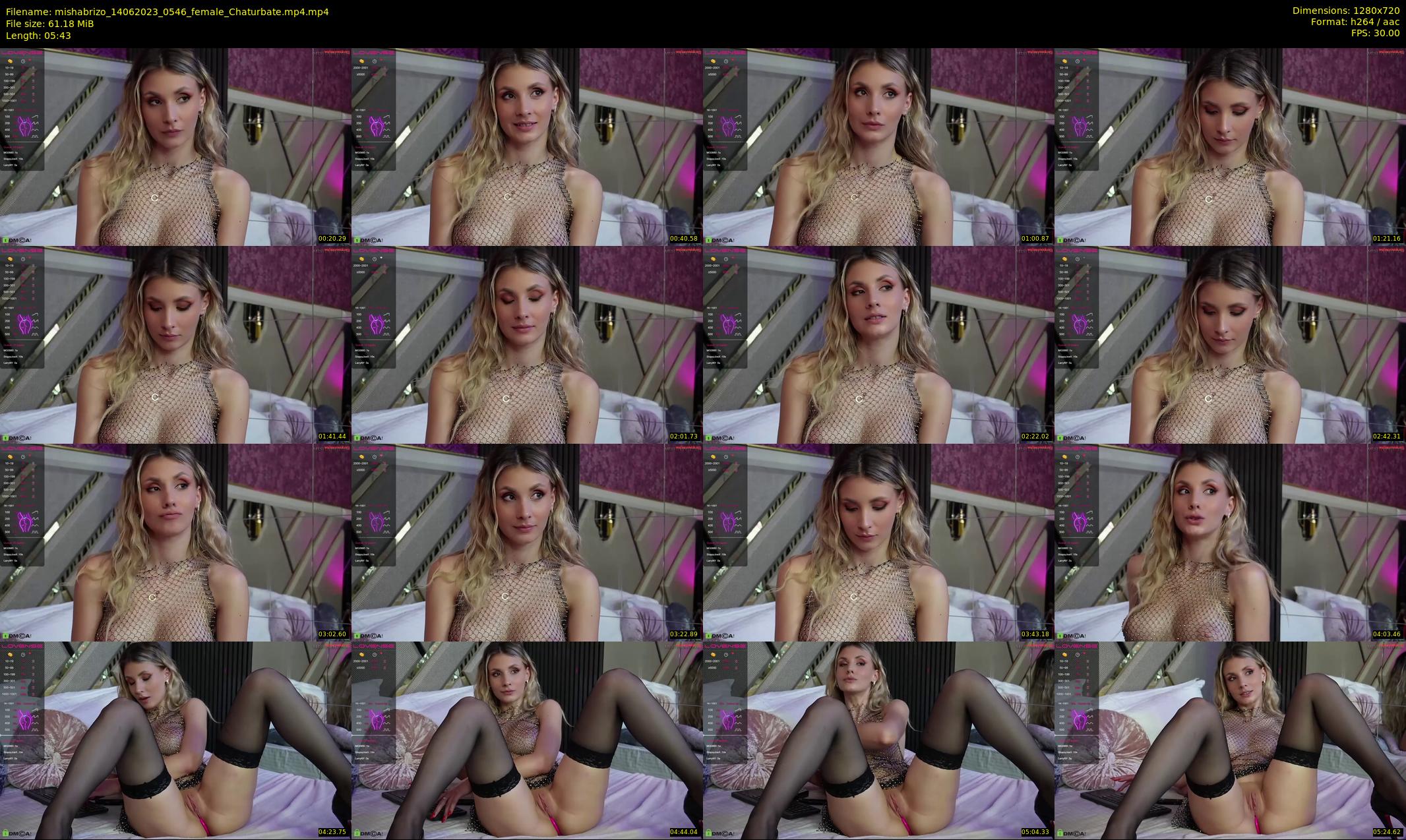 mishabrizo — 6 minute Chaturbate female cam show recording, 720p, Jun 14, 2023
