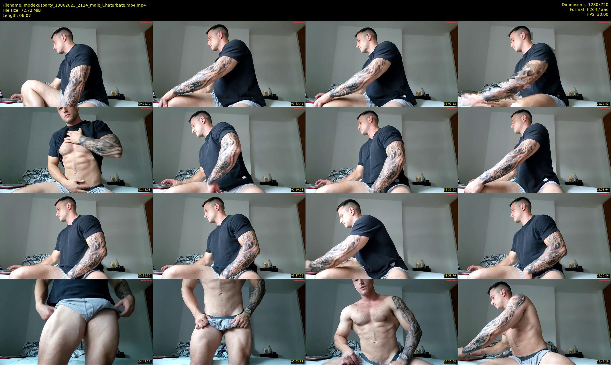 modexusparty — 7 minute Chaturbate male cam show recording, 720p, Jun 13, 2023