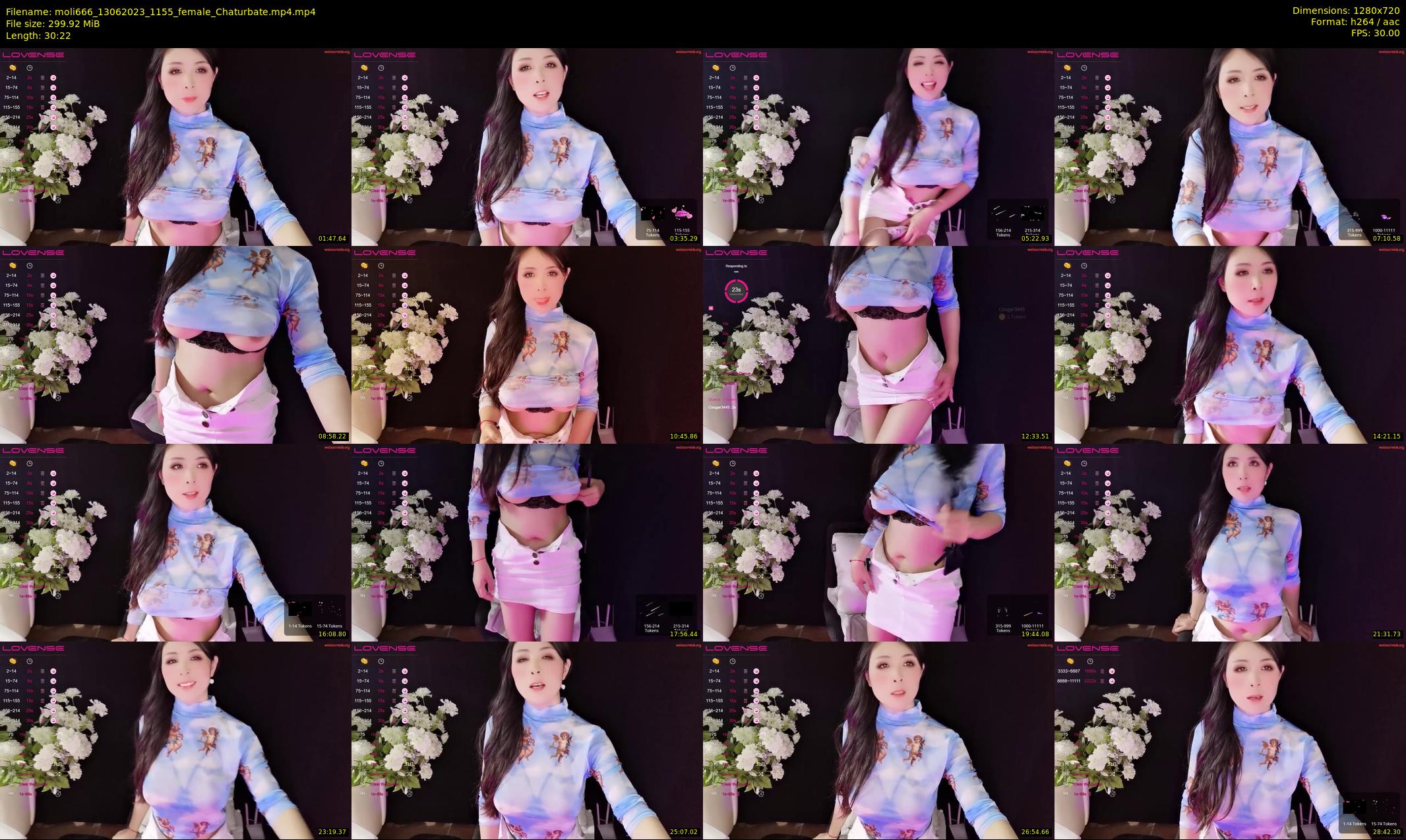 moli666 — 31 minute Chaturbate female cam show recording, 720p, Jun 13, 2023