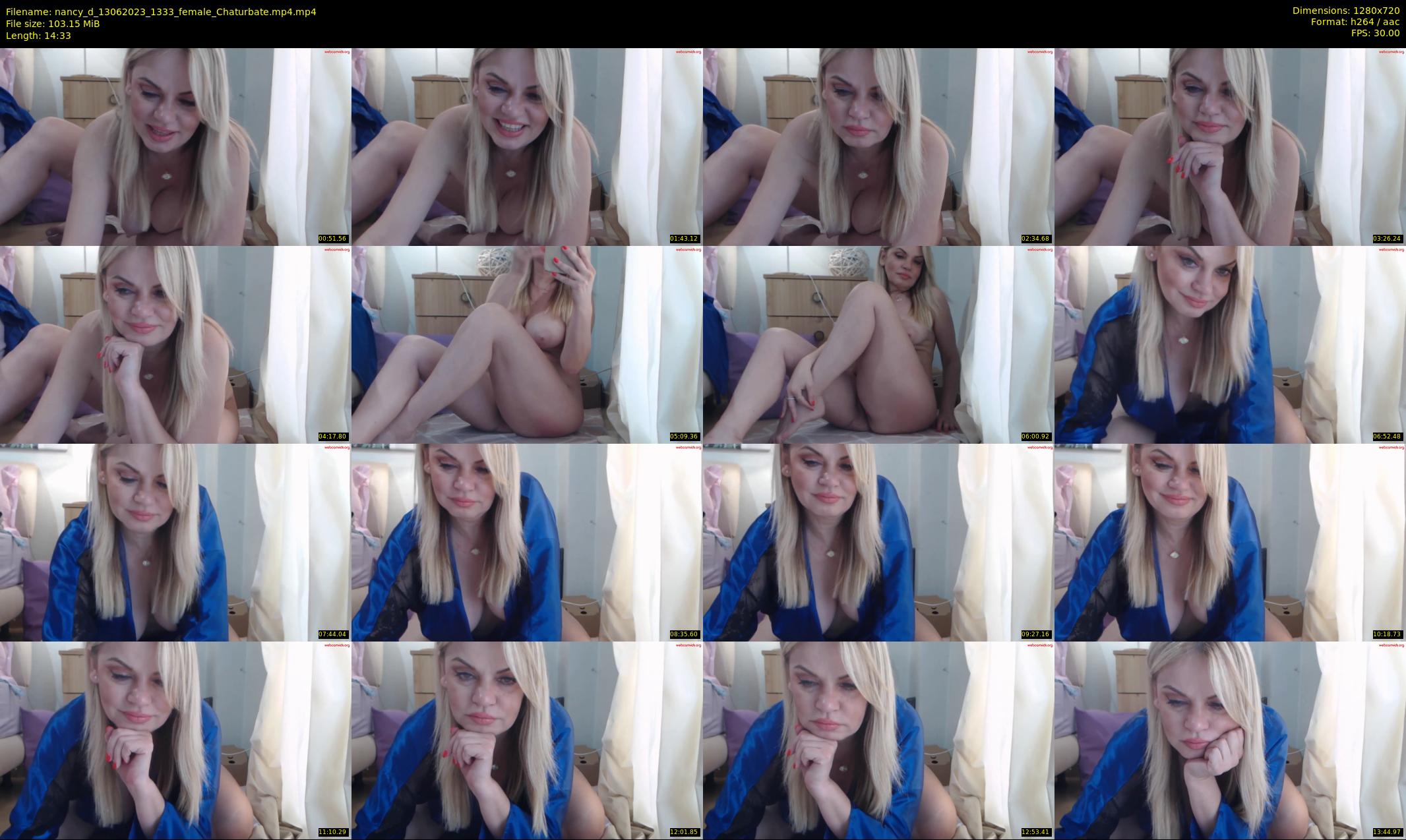 nancy_d — 15 minute Chaturbate female cam show recording, 720p, Jun 13, 2023