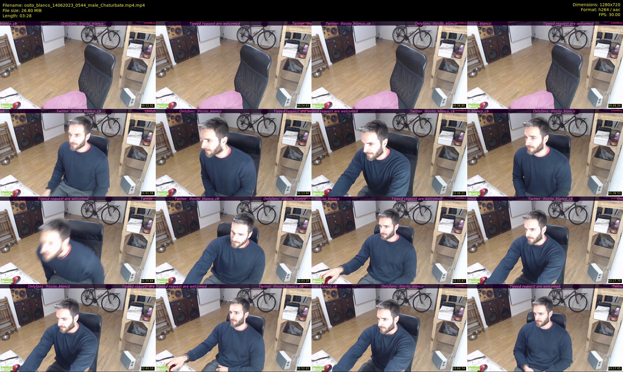 osito_blanco — 4 minute Chaturbate male cam show recording, 720p, Jun 14, 2023