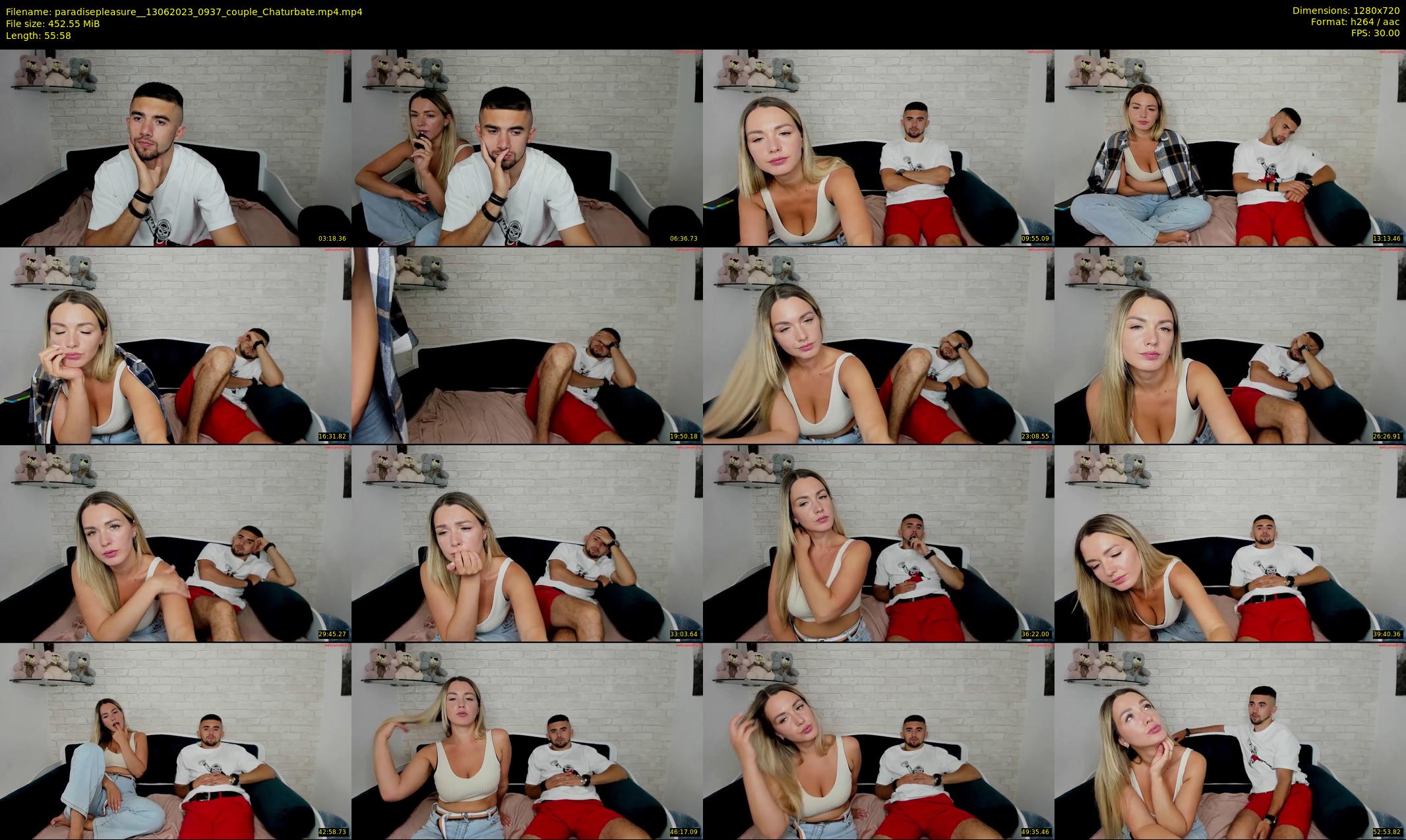 paradisepleasure_ — 56 minute Chaturbate couple cam show recording, 720p, Jun 13, 2023