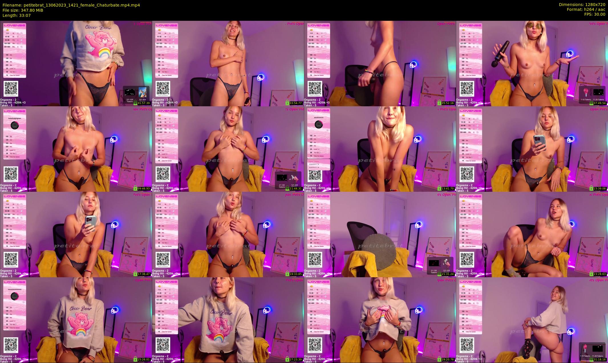 petitebrat — 34 minute Chaturbate female cam show recording, 720p, Jun 13, 2023
