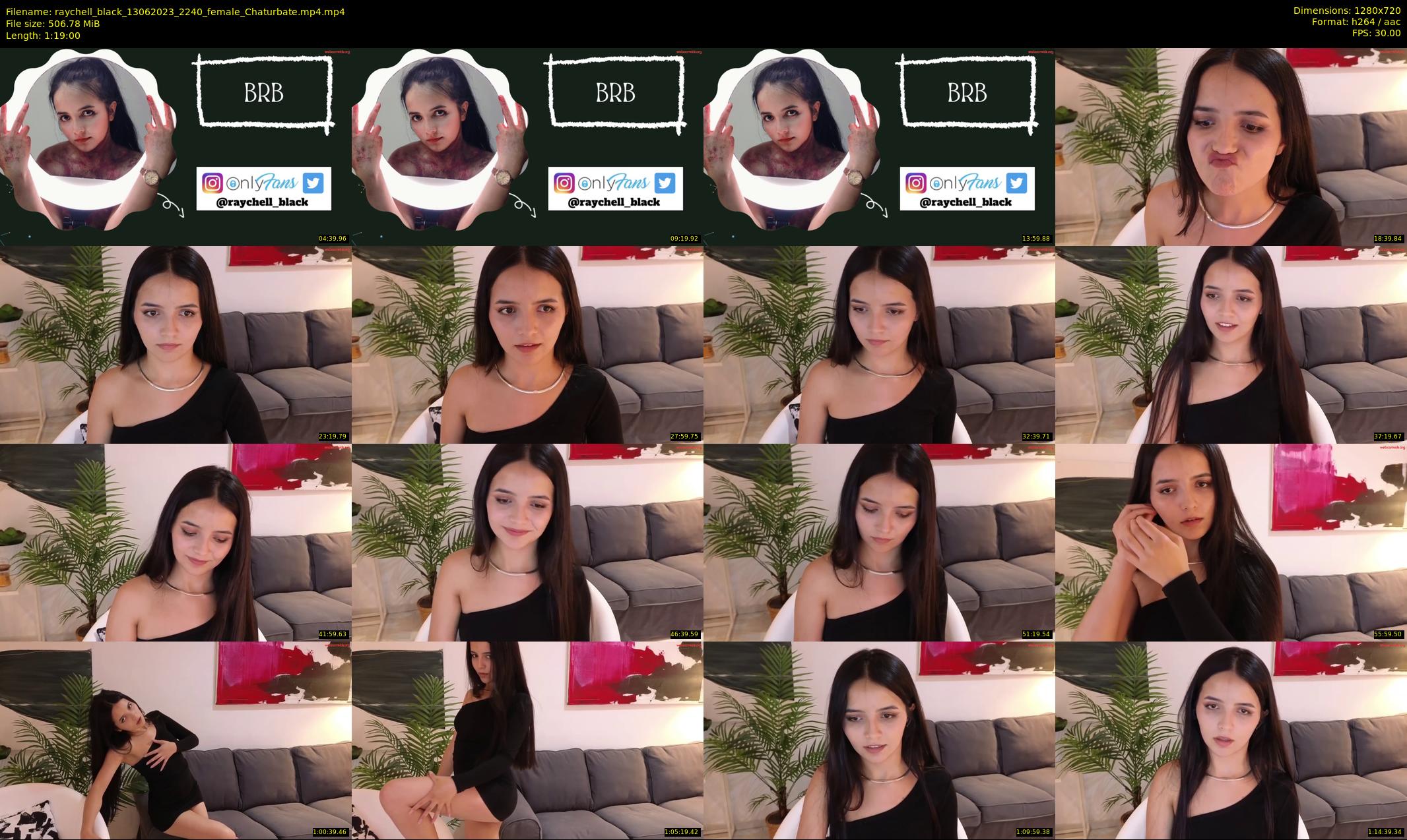 raychell_black — 79 minute Chaturbate female cam show recording, 720p, Jun 13, 2023