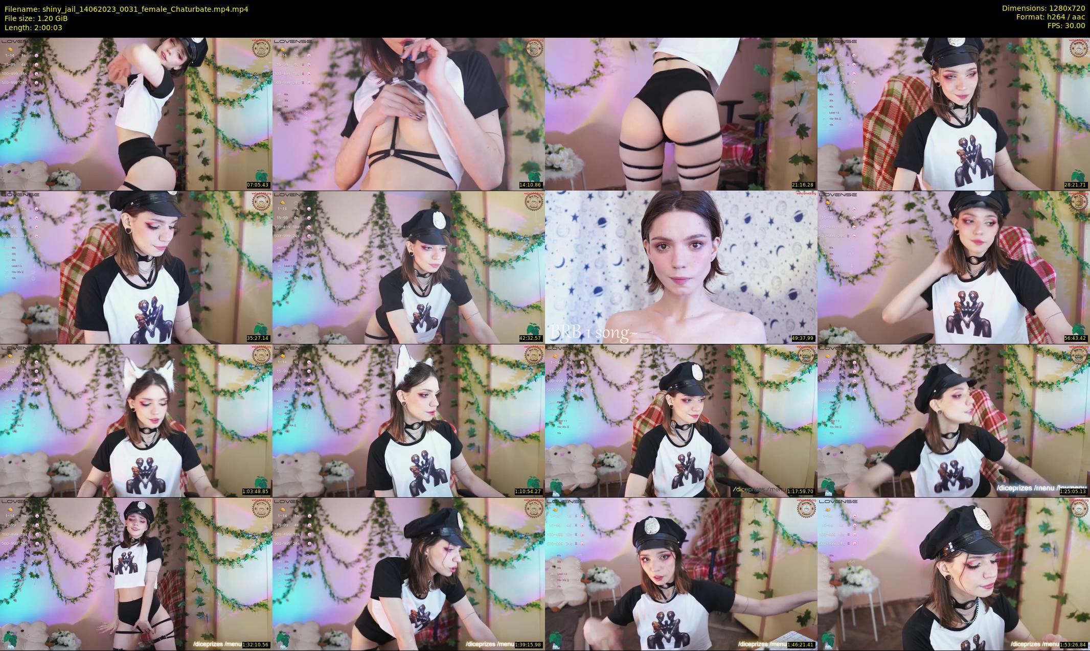 shiny_jail — 121 minute Chaturbate female cam show recording, 720p, Jun 14, 2023