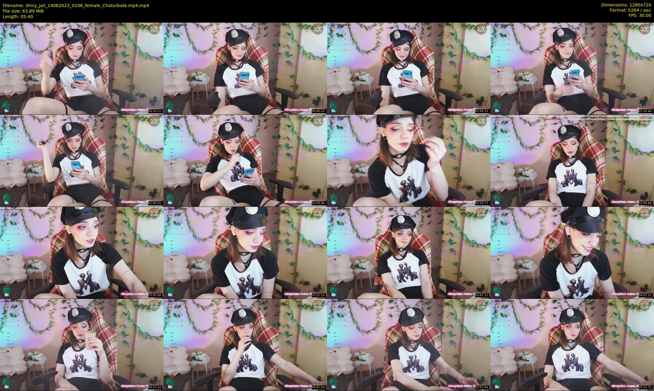 shiny_jail — 6 minute Chaturbate female cam show recording, 720p, Jun 14, 2023