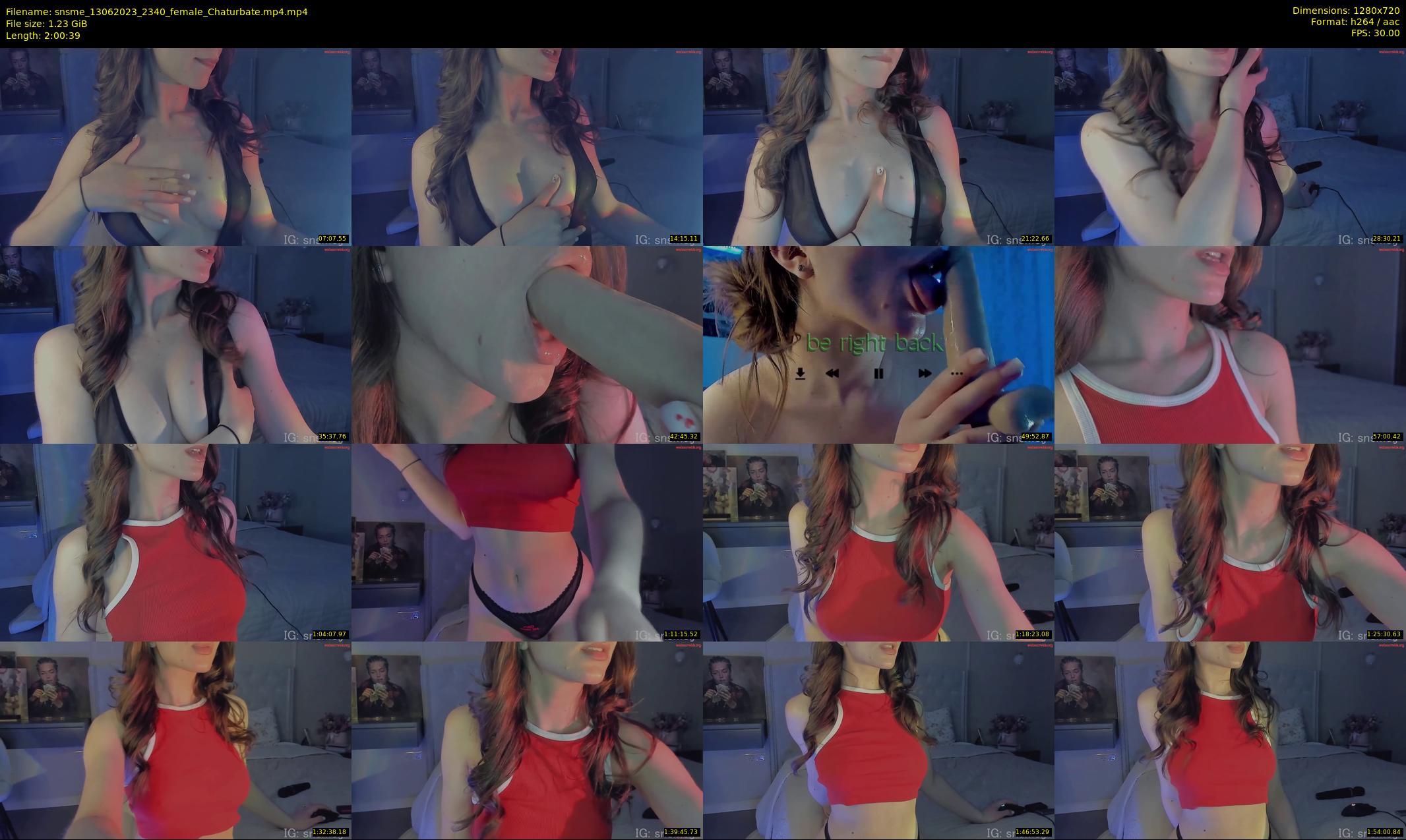 snsme — 121 minute Chaturbate female cam show recording, 720p, Jun 13, 2023